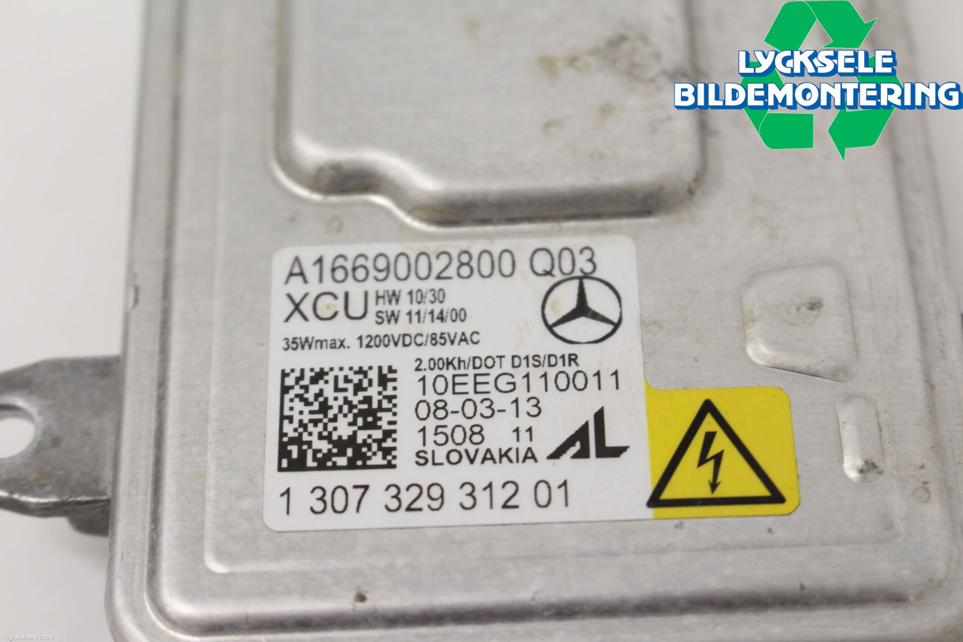 Mercedes-Benz MB GLK-KLASS (X204) 08-16 Styrenhet Strålkastare