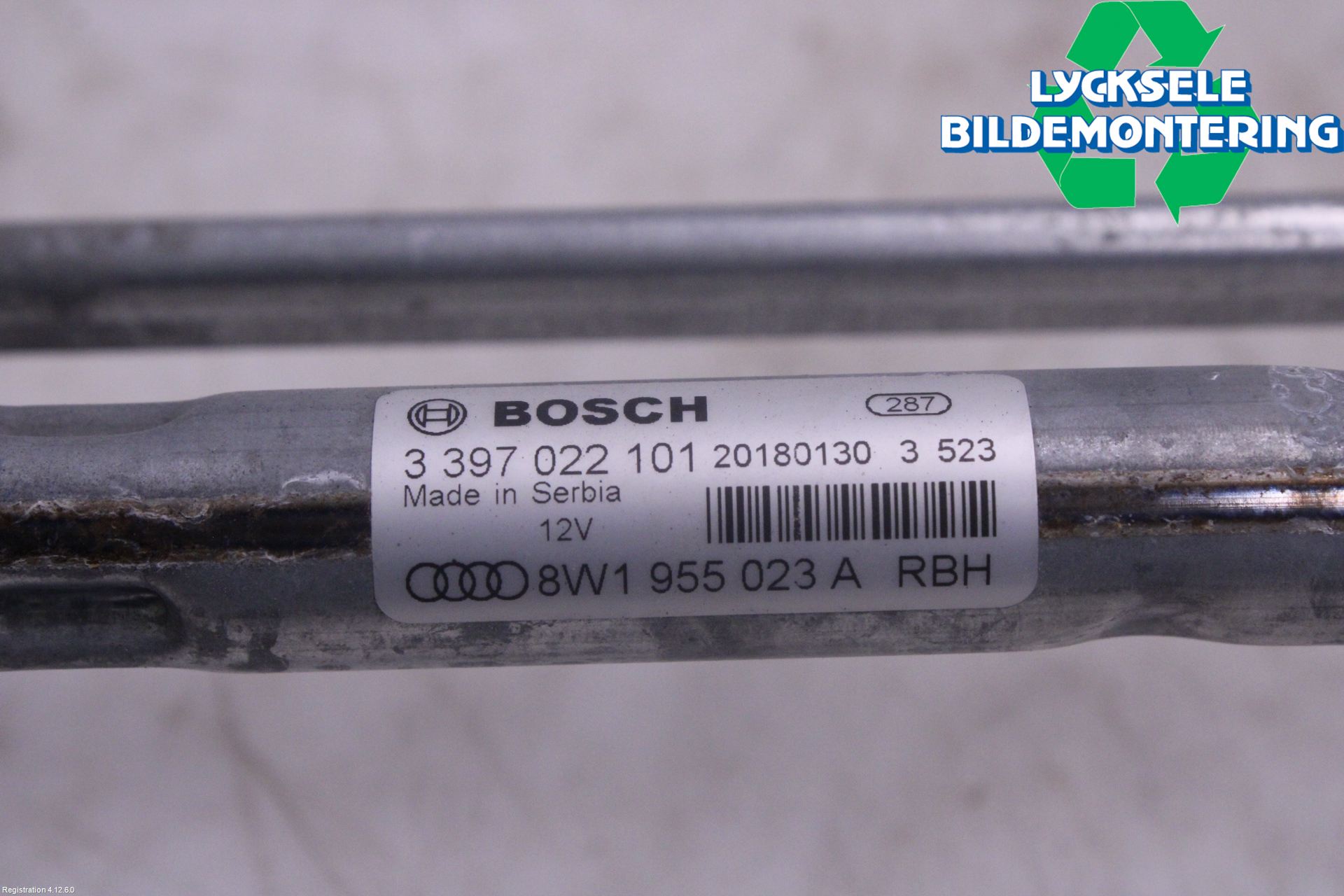 Audi A4/S4 B9 16-19 Torkarmekanism Vindruta