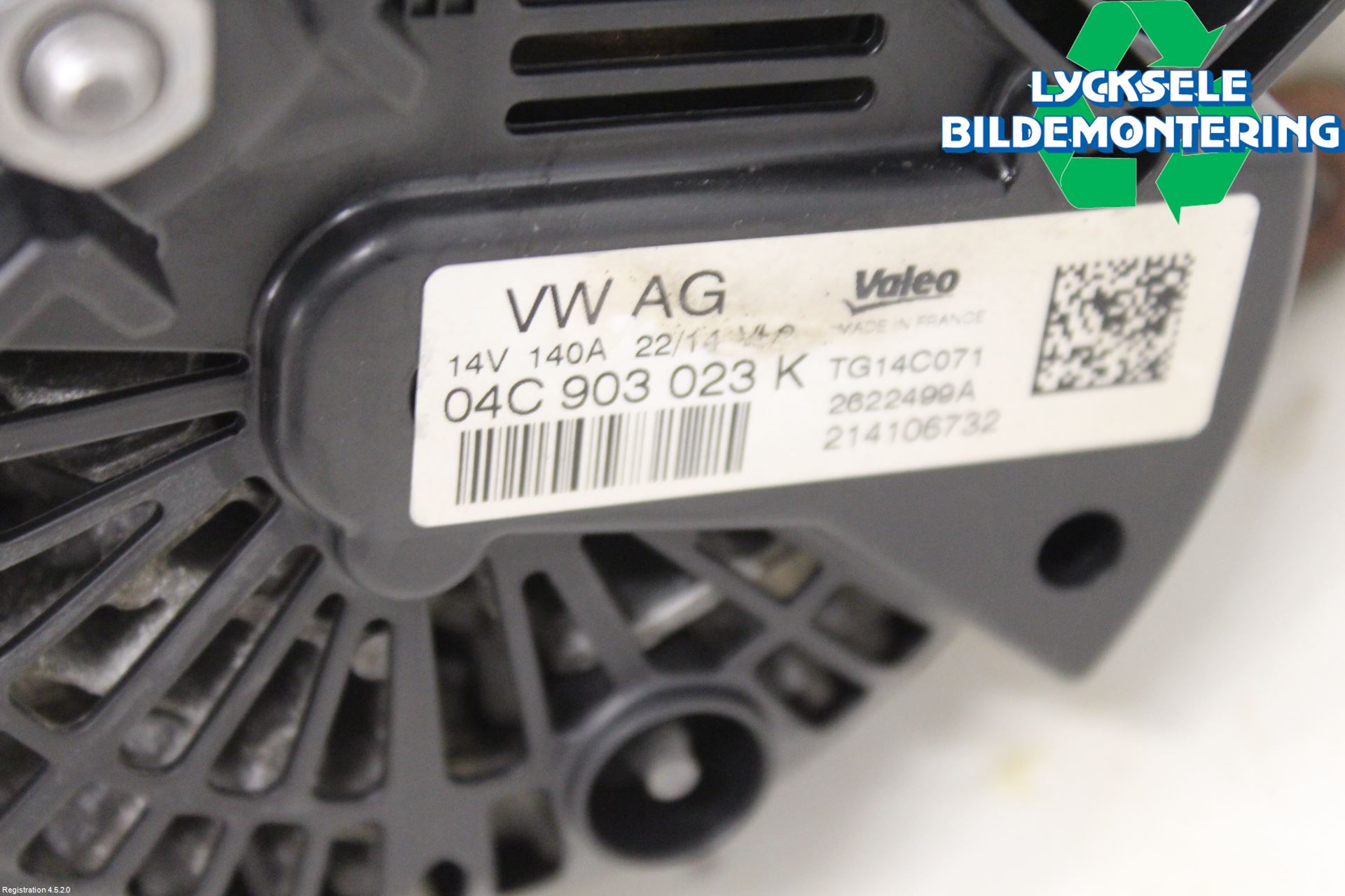 Volkswagen VW POLO 10-17 Generator