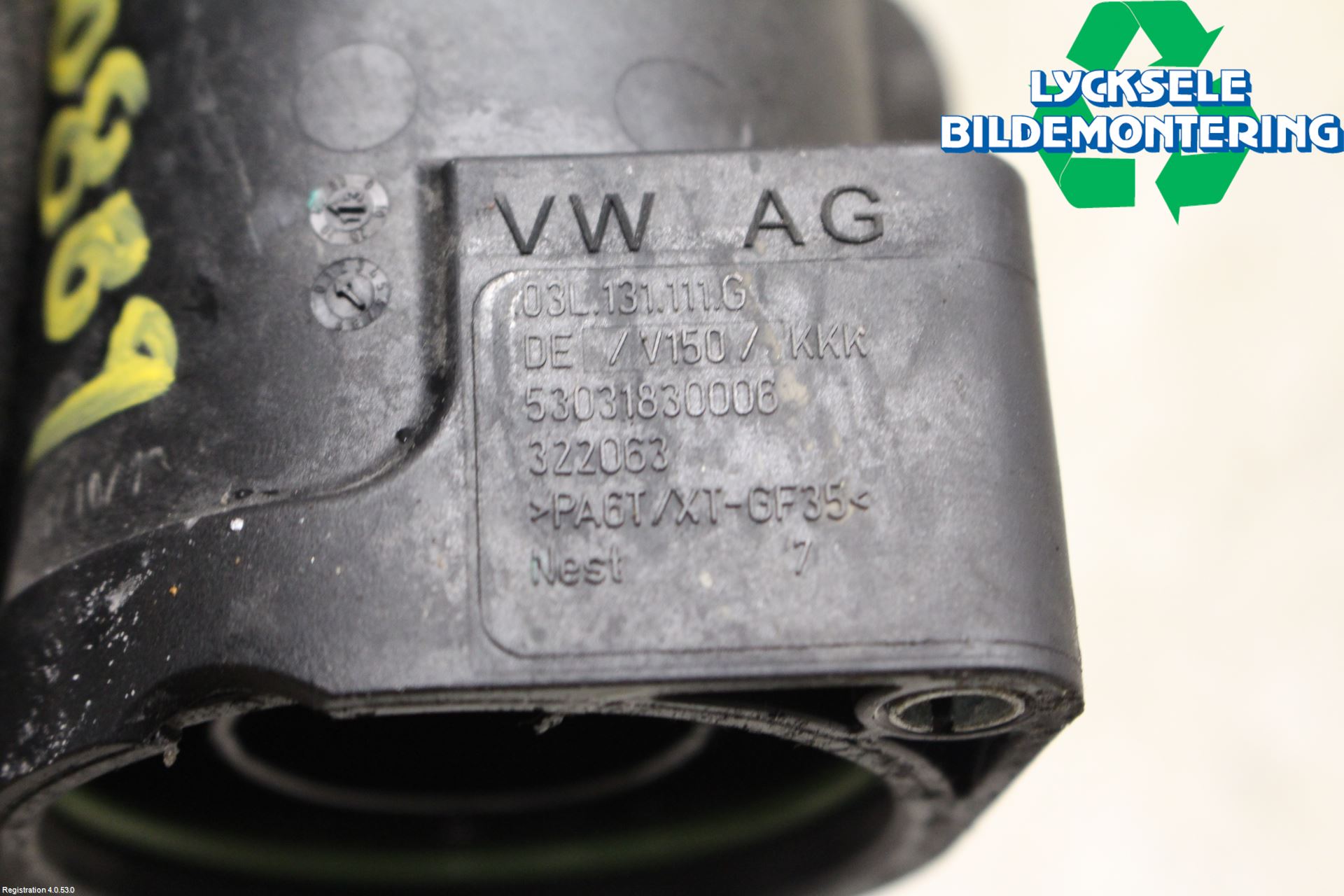 Volkswagen VW PASSAT 11-14 Laddluft-Intercoolerrör