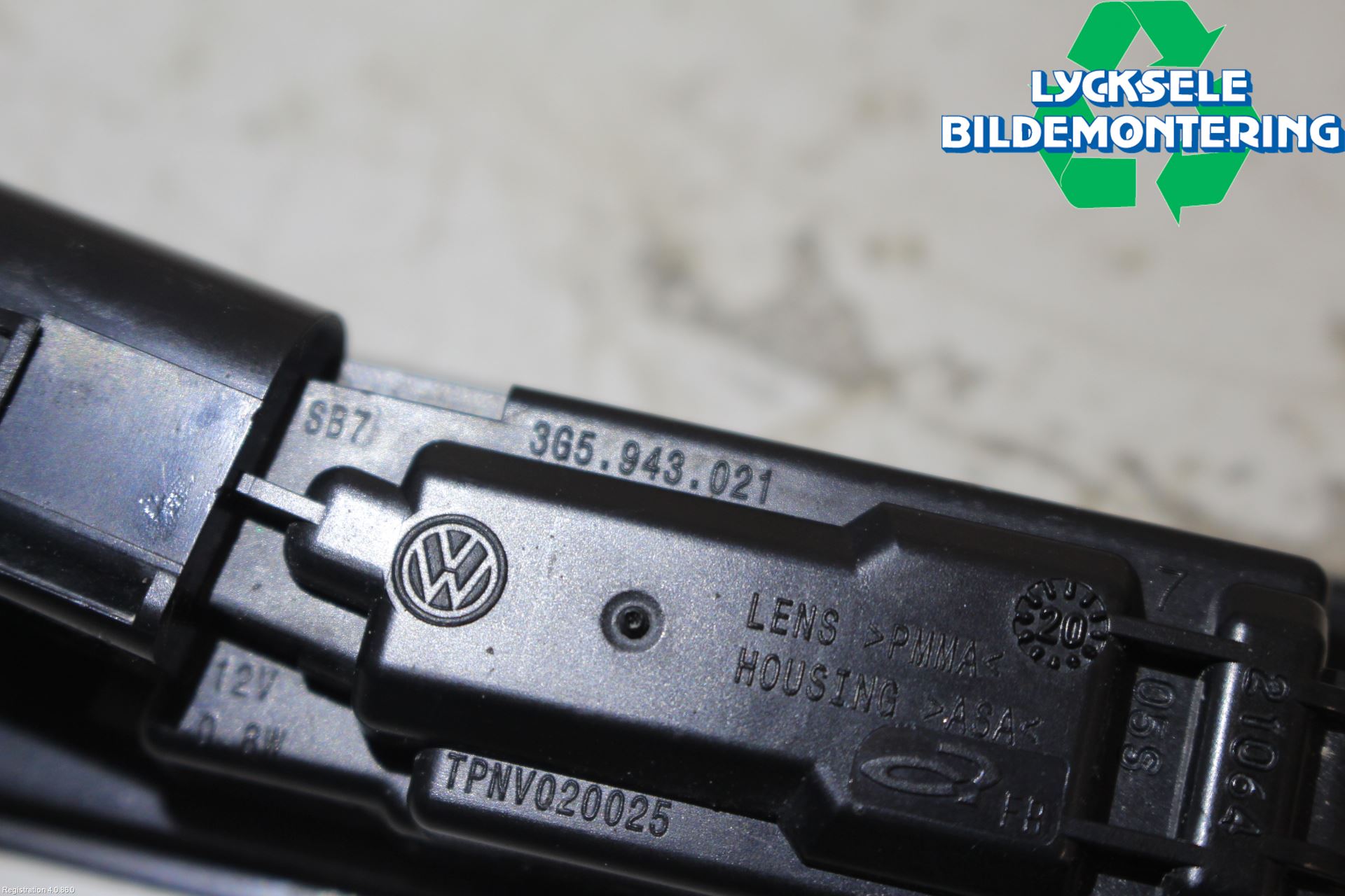 Volkswagen VW ID.3 21- Skylt Belysning