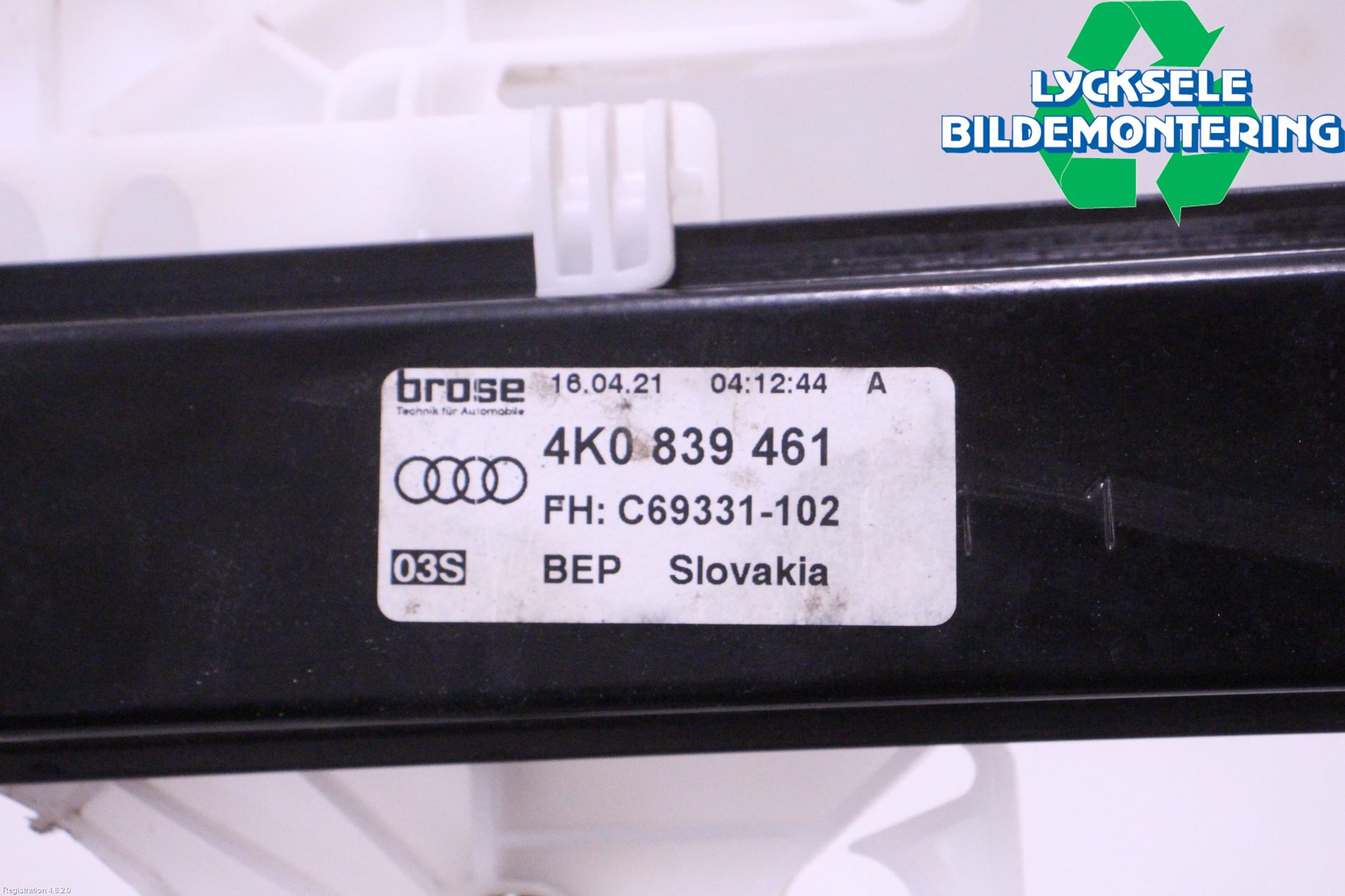 Audi A6 F2/C8 19- Fönsterhissmekanism