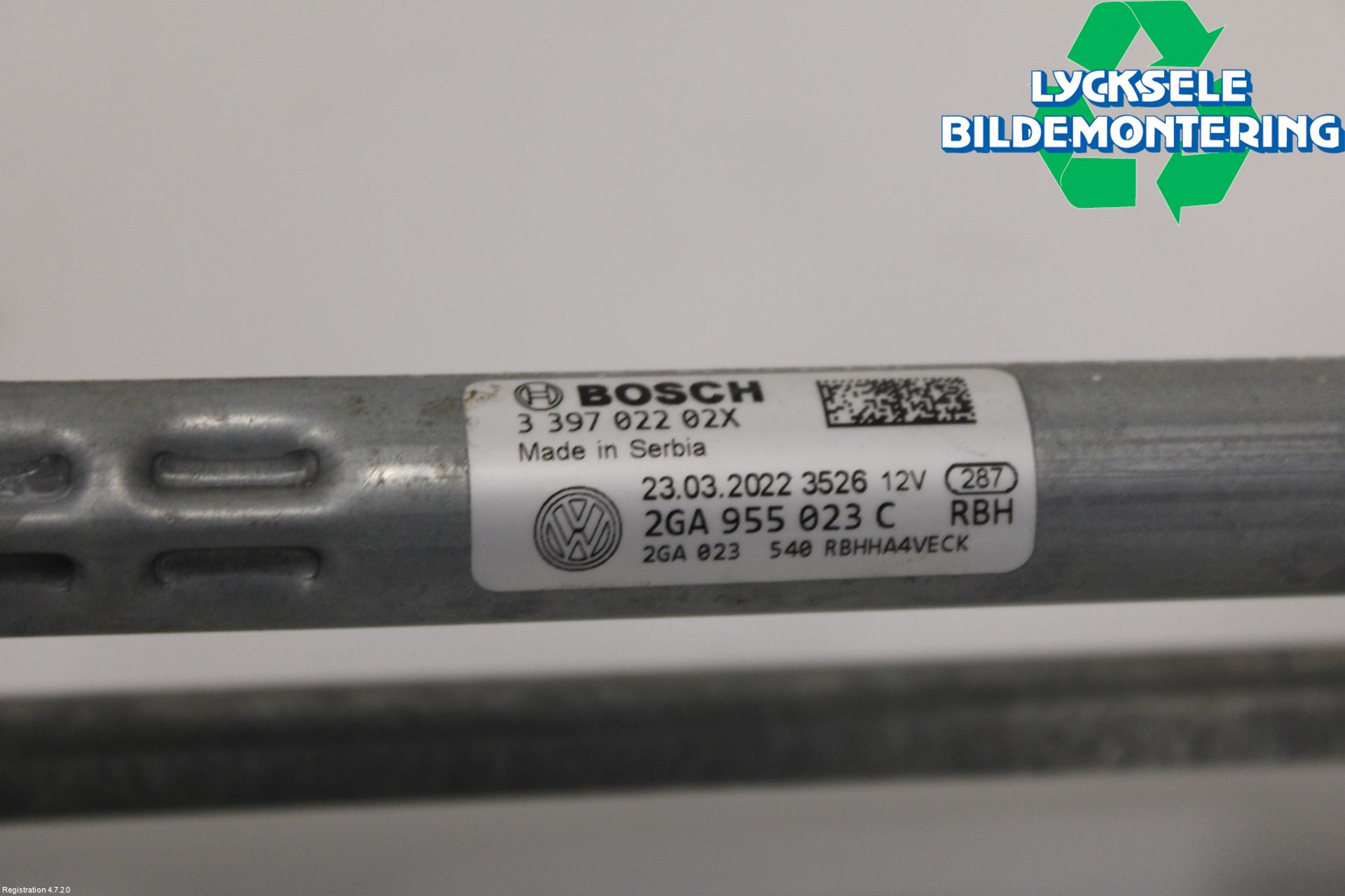 Volkswagen VW T-ROC 18- Torkarmotor Vindruta