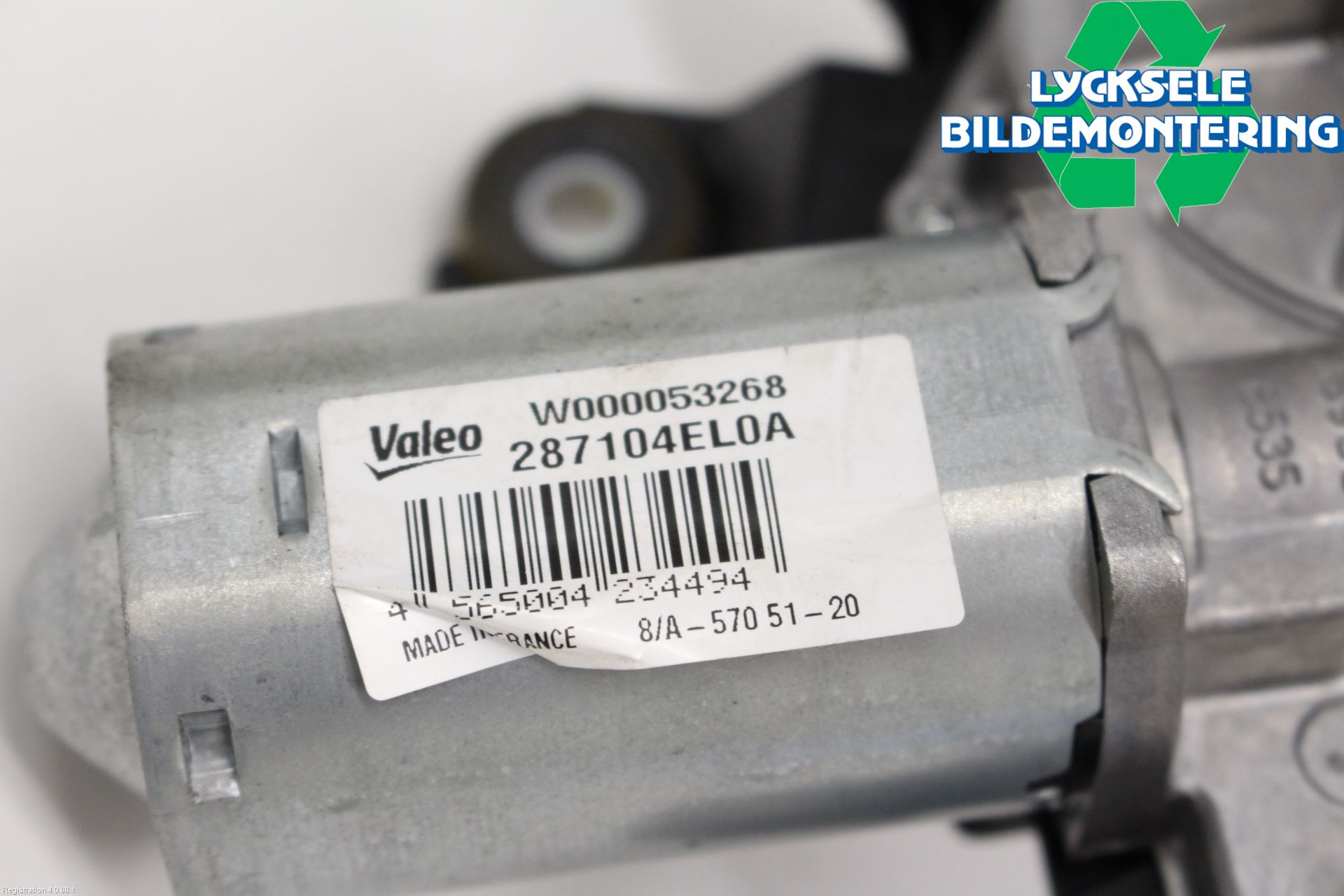 Nissan QASHQAI 17-21 Torkarmotor Baklucka