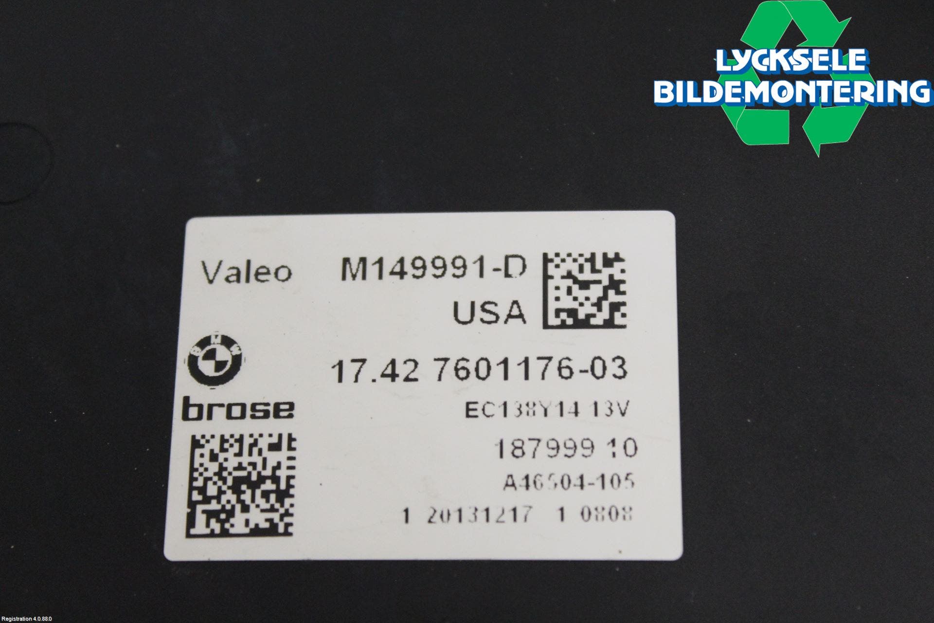 BMW X3 F25 10-17 Kylfläkt El