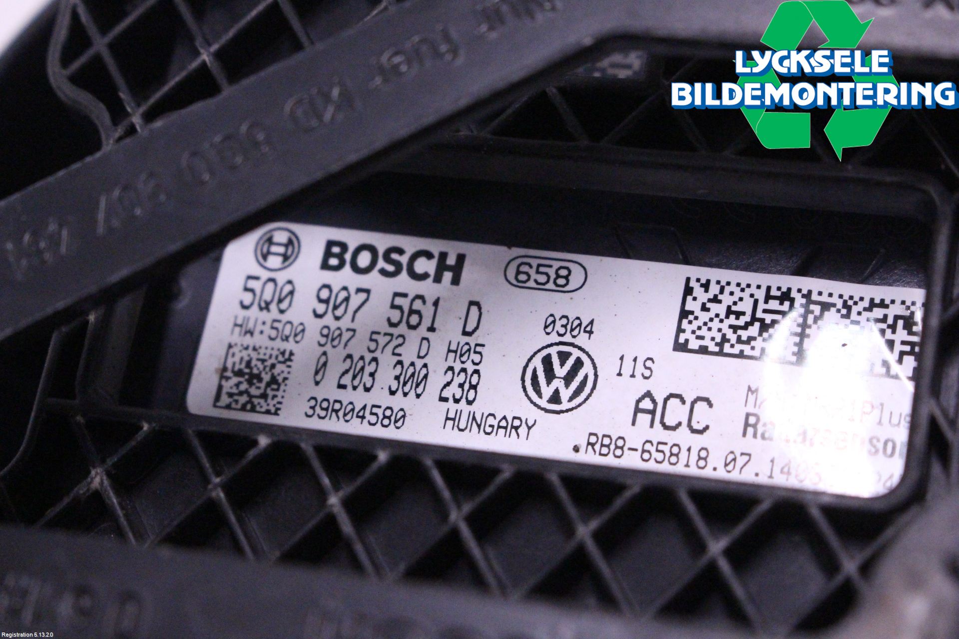 Volkswagen VW GOLF / E-GOLF VII 13-20 Sensor Adaptiv Farthållare
