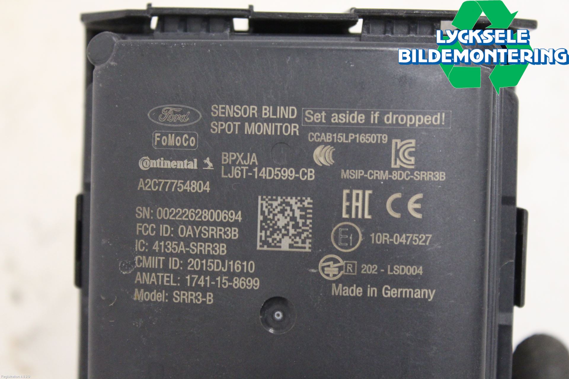 Ford KUGA/KUGA PHEZ/FHEV 20- Sensor Aktivt Kollisionsskydd