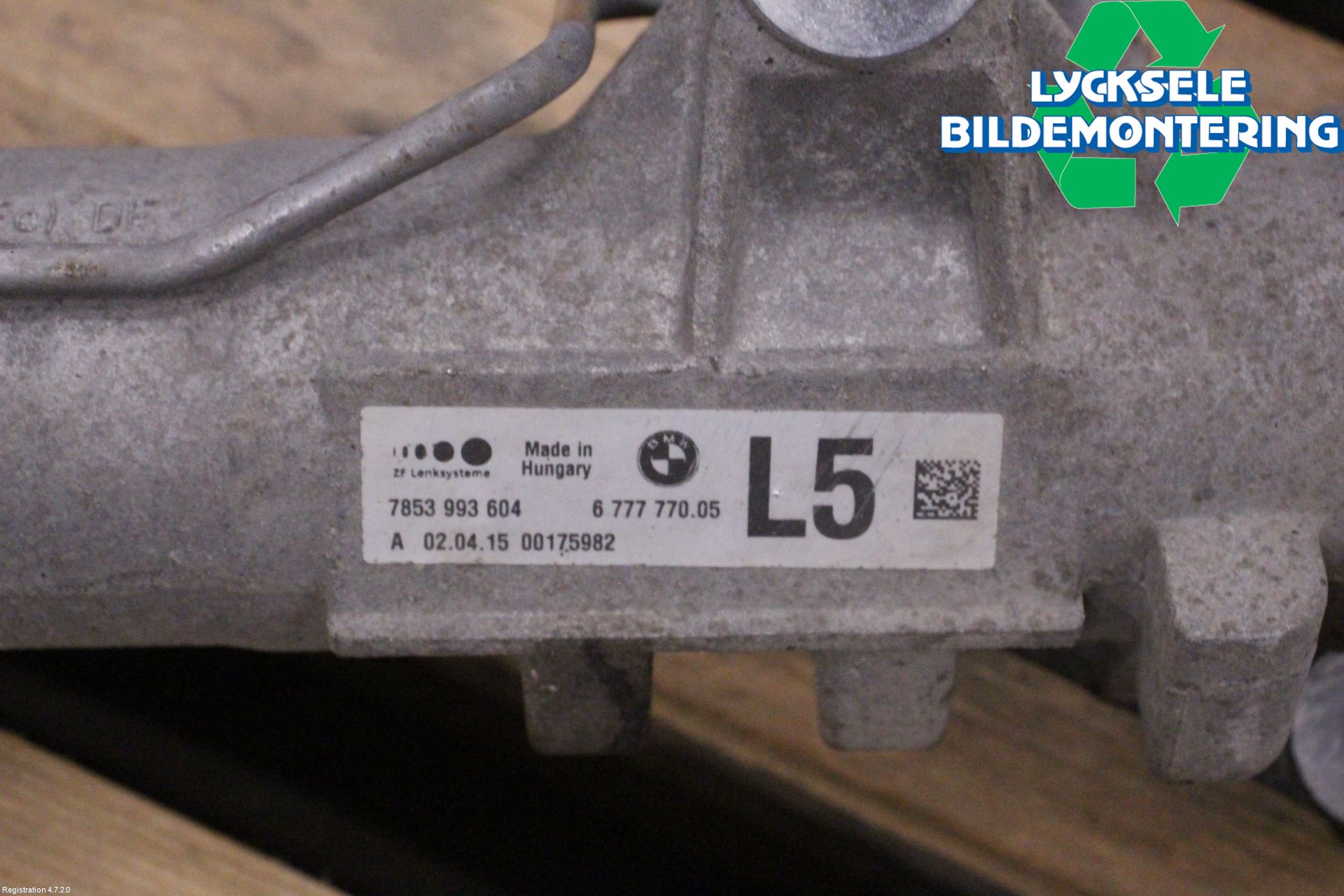 BMW 5 F10/F11/F18 09-17 Styrväxel Servo -Snäcka