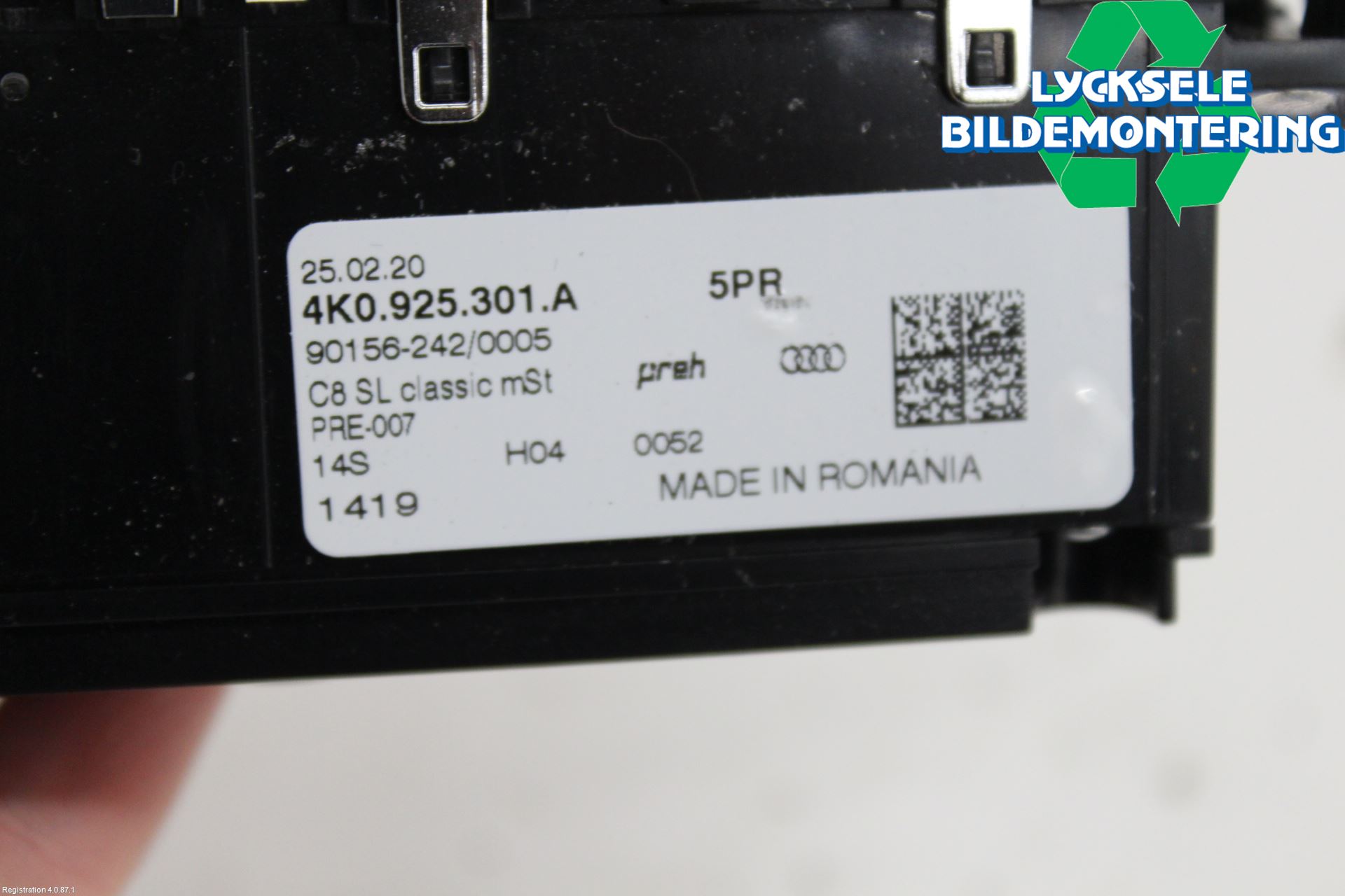 Audi A6 F2/C8 19- Strömställare Multifunktion