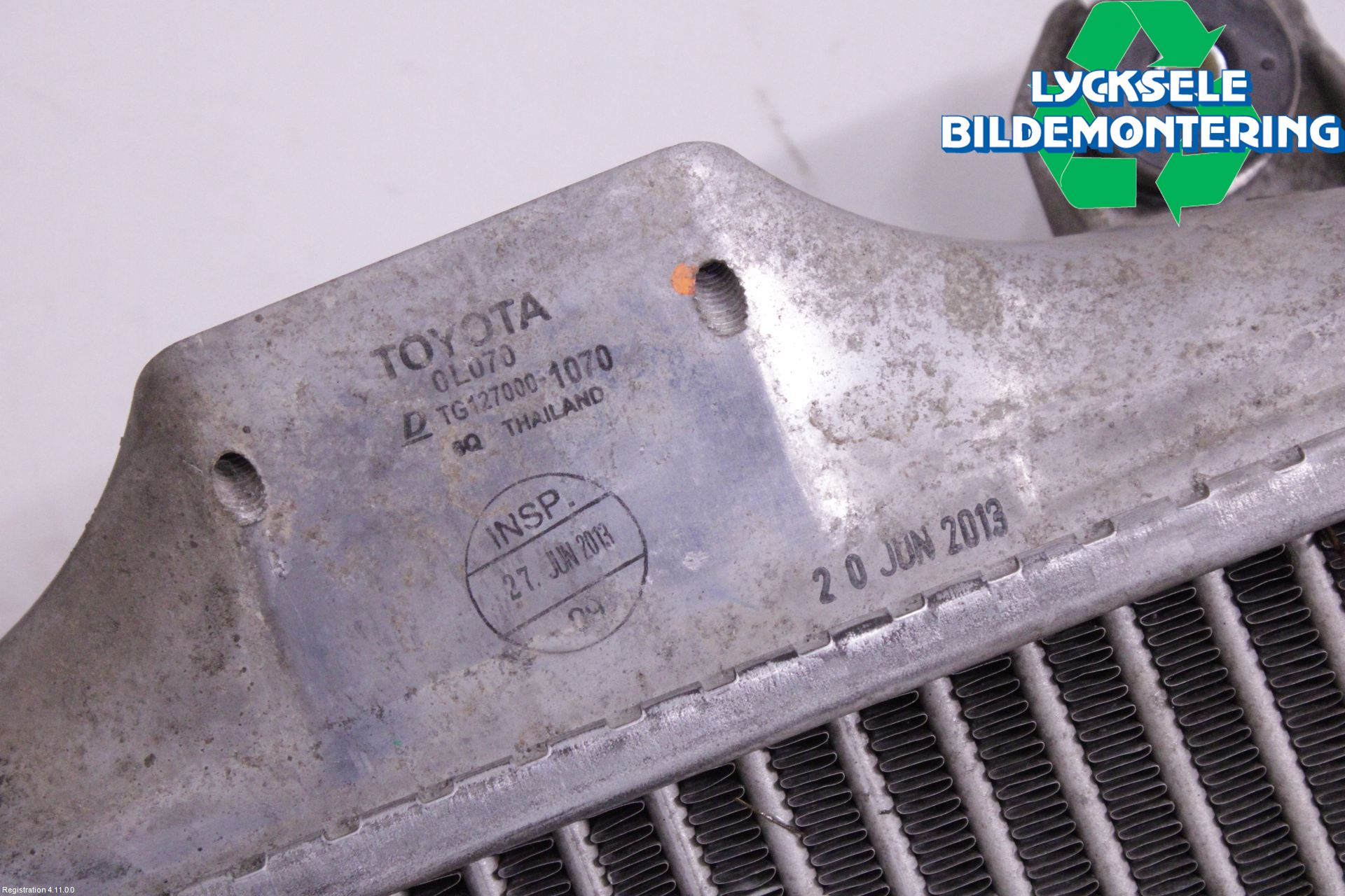 Toyota HILUX 05-16 Laddluft-Intercooler Kyl