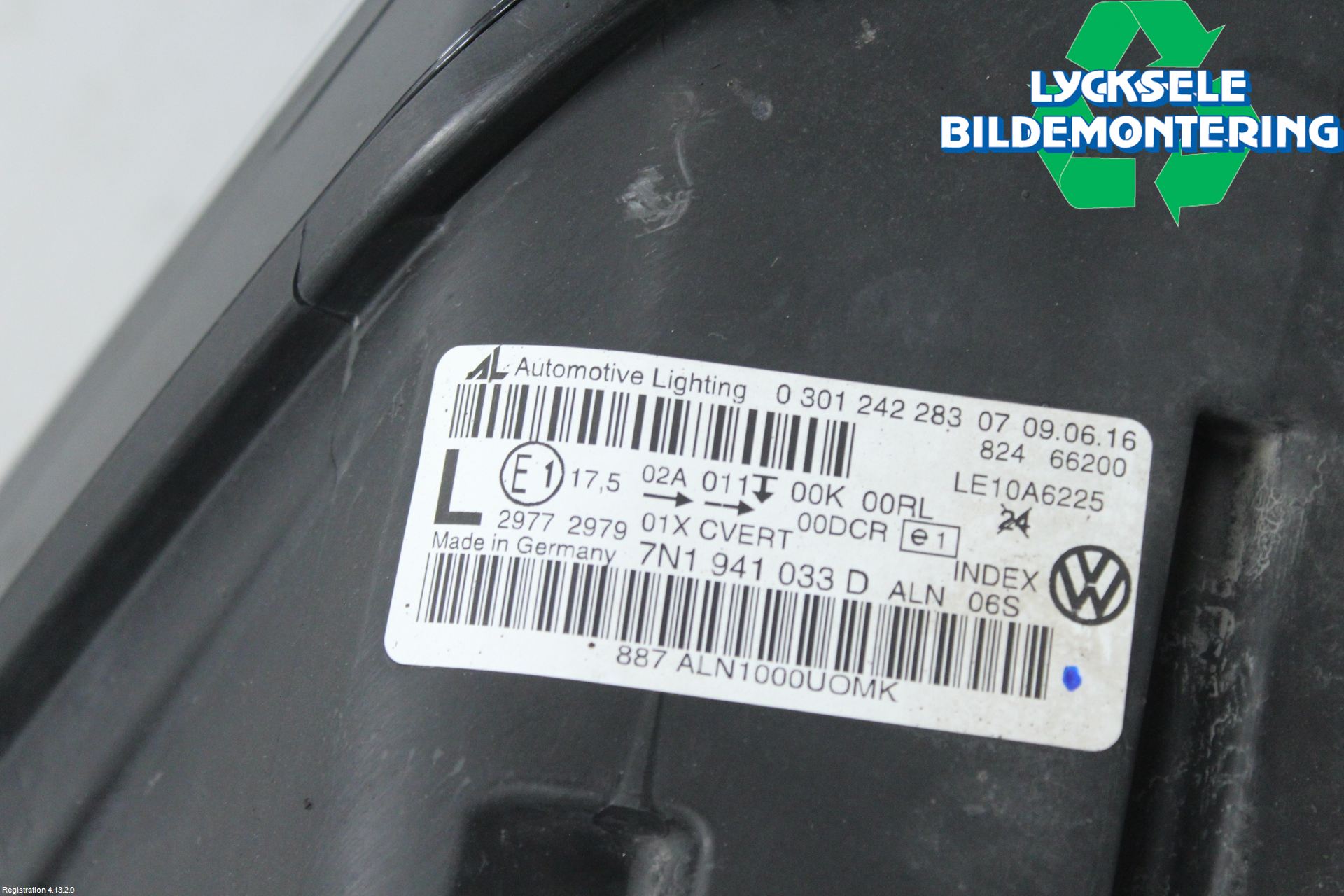 Volkswagen VW SHARAN 11- Strålkastare Vänster