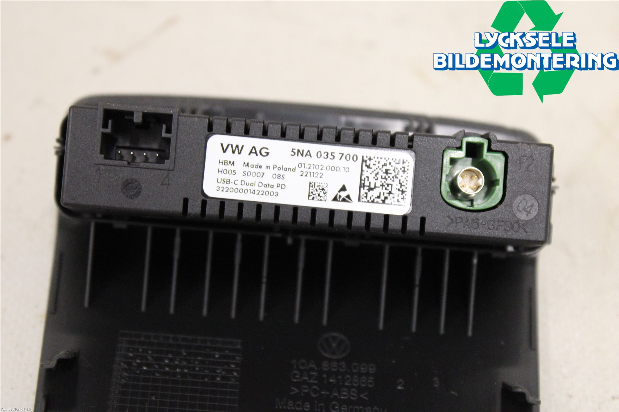 Volkswagen VW ID.3 21- Usb Connection