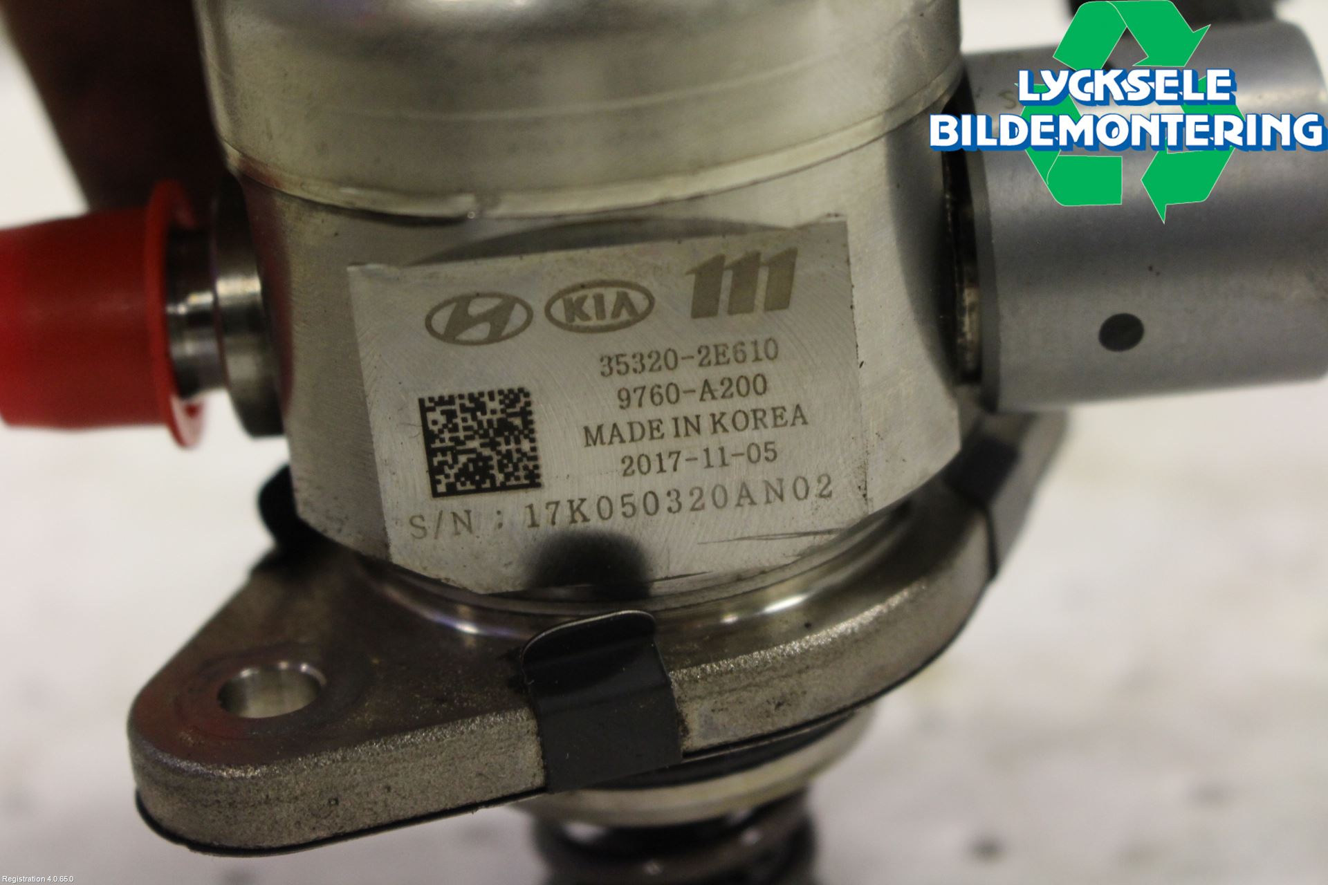 Kia OPTIMA 16-20 Bränsle Insppump Bensin