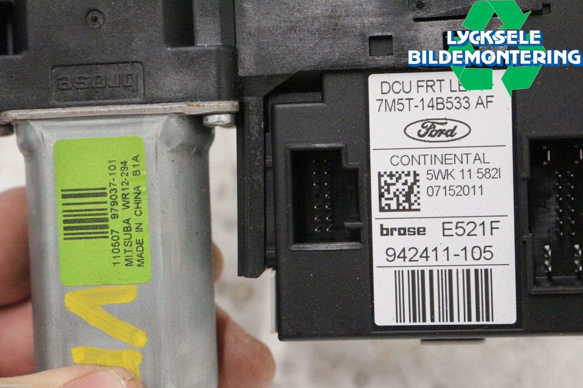 Ford KUGA 08-12 Fönsterhissmotor