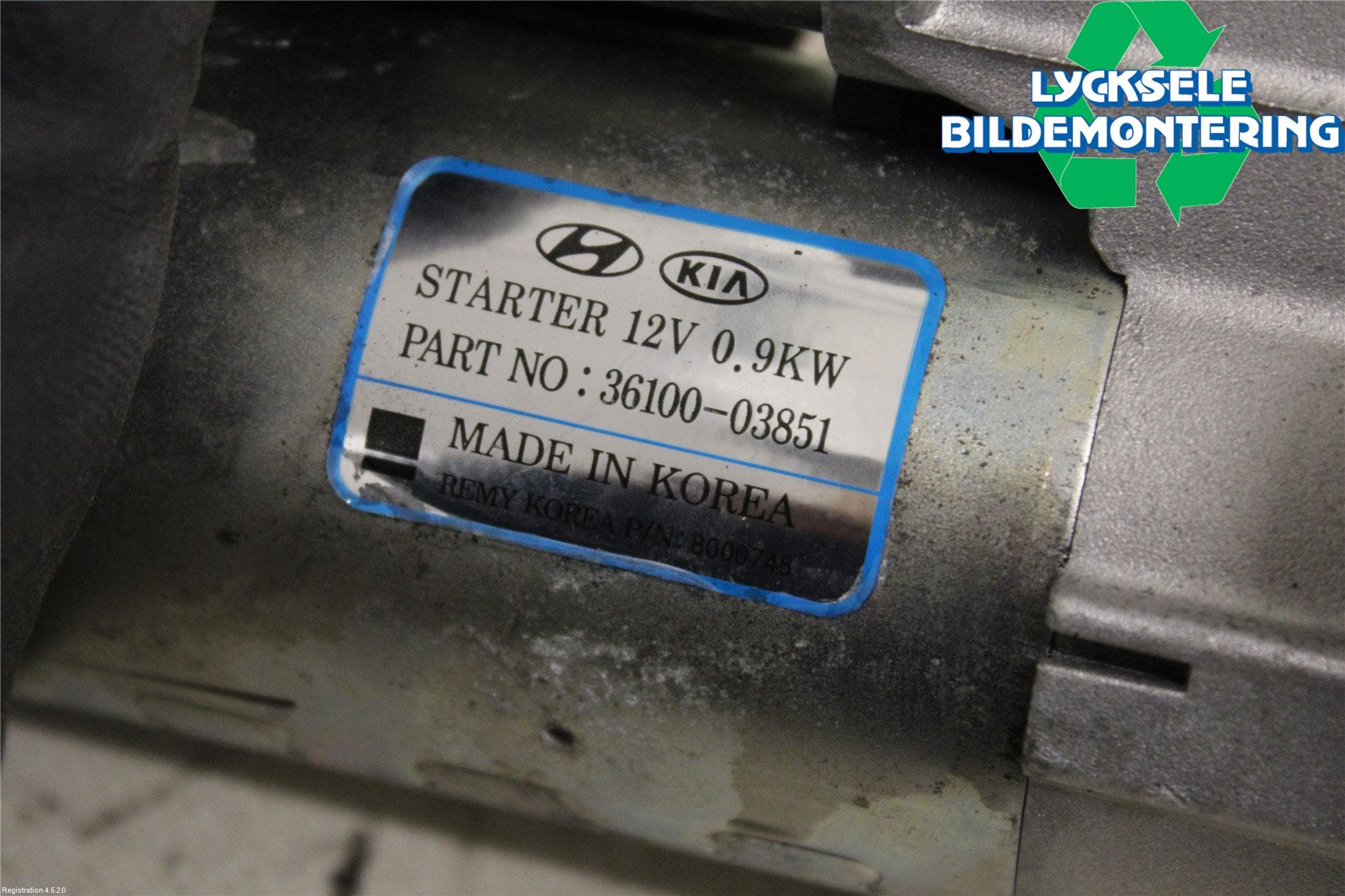 Hyundai i20 GB 15-20 Startmotor