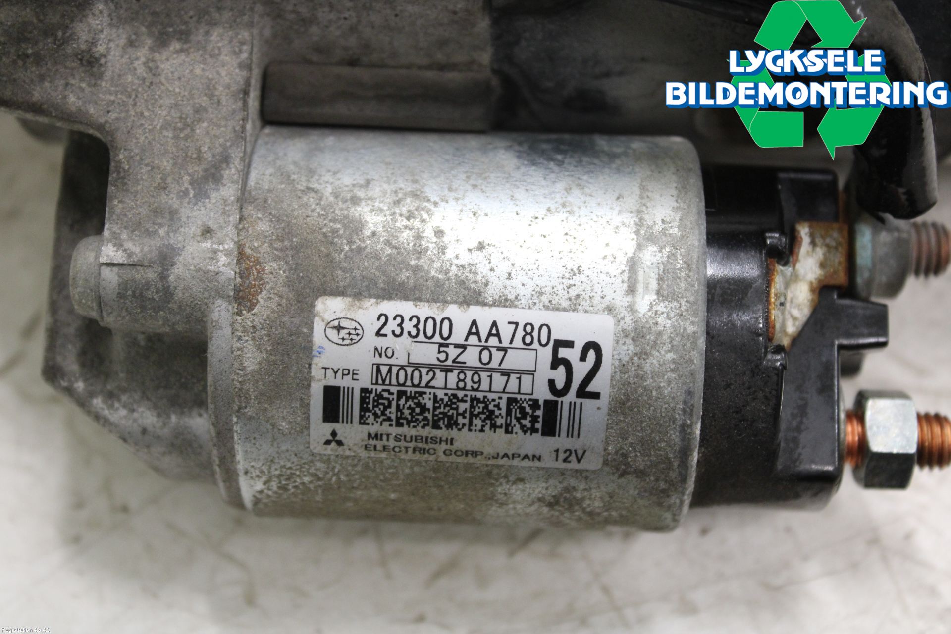 Subaru OUTBACK 15-20 Startmotor Diesel