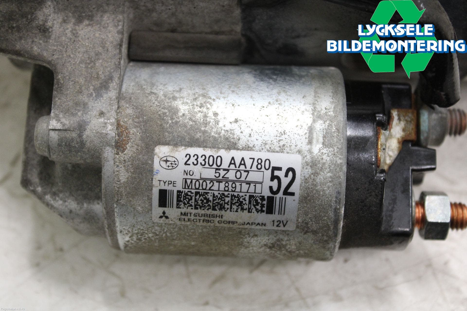 Subaru OUTBACK 15-20 Startmotor Diesel