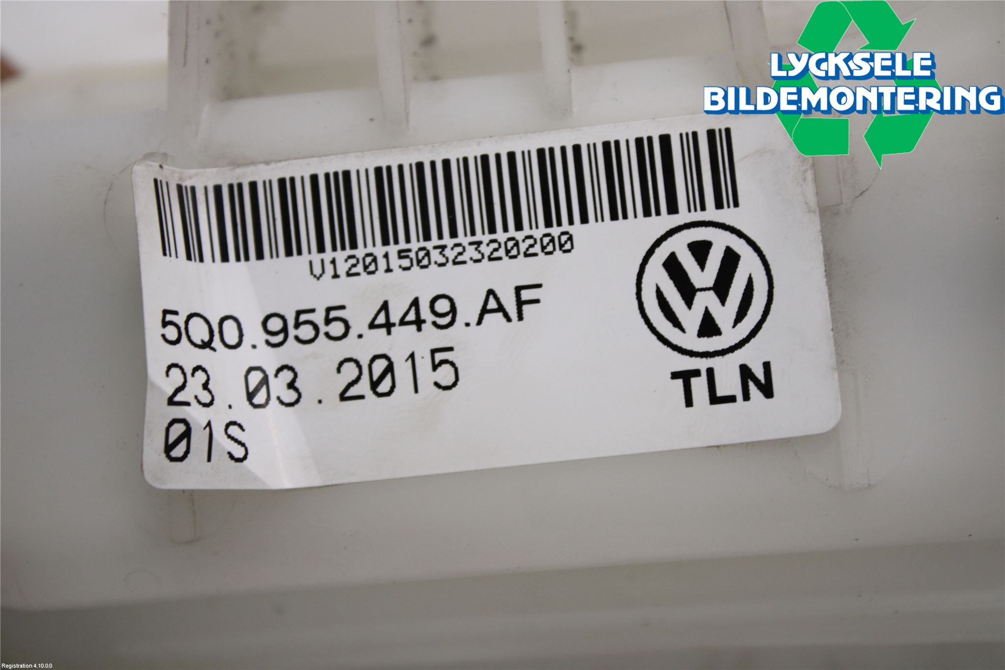 Audi A3/S3 8V 13-20 Spolartank Vindruta-Strål