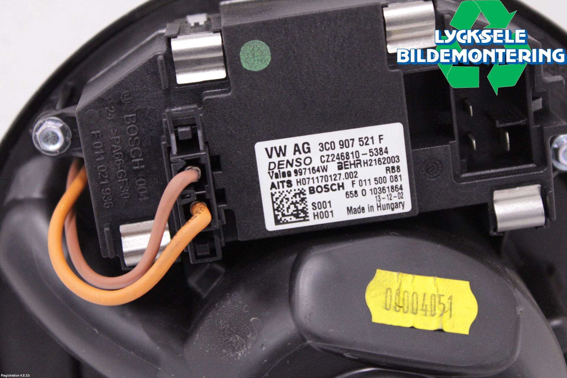 Volkswagen VW TOURAN 10-15 Ac Värmefläkt