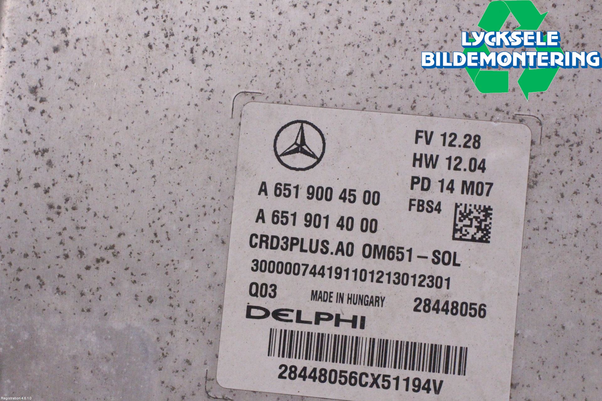 Mercedes-Benz MB C-KLASS (W205) 14-21 Styrenhet Inspump Diesel