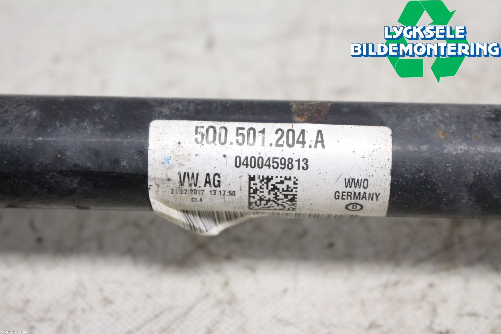 Volkswagen VW GOLF / E-GOLF VII 13-20 Drivaxel Bak Höger