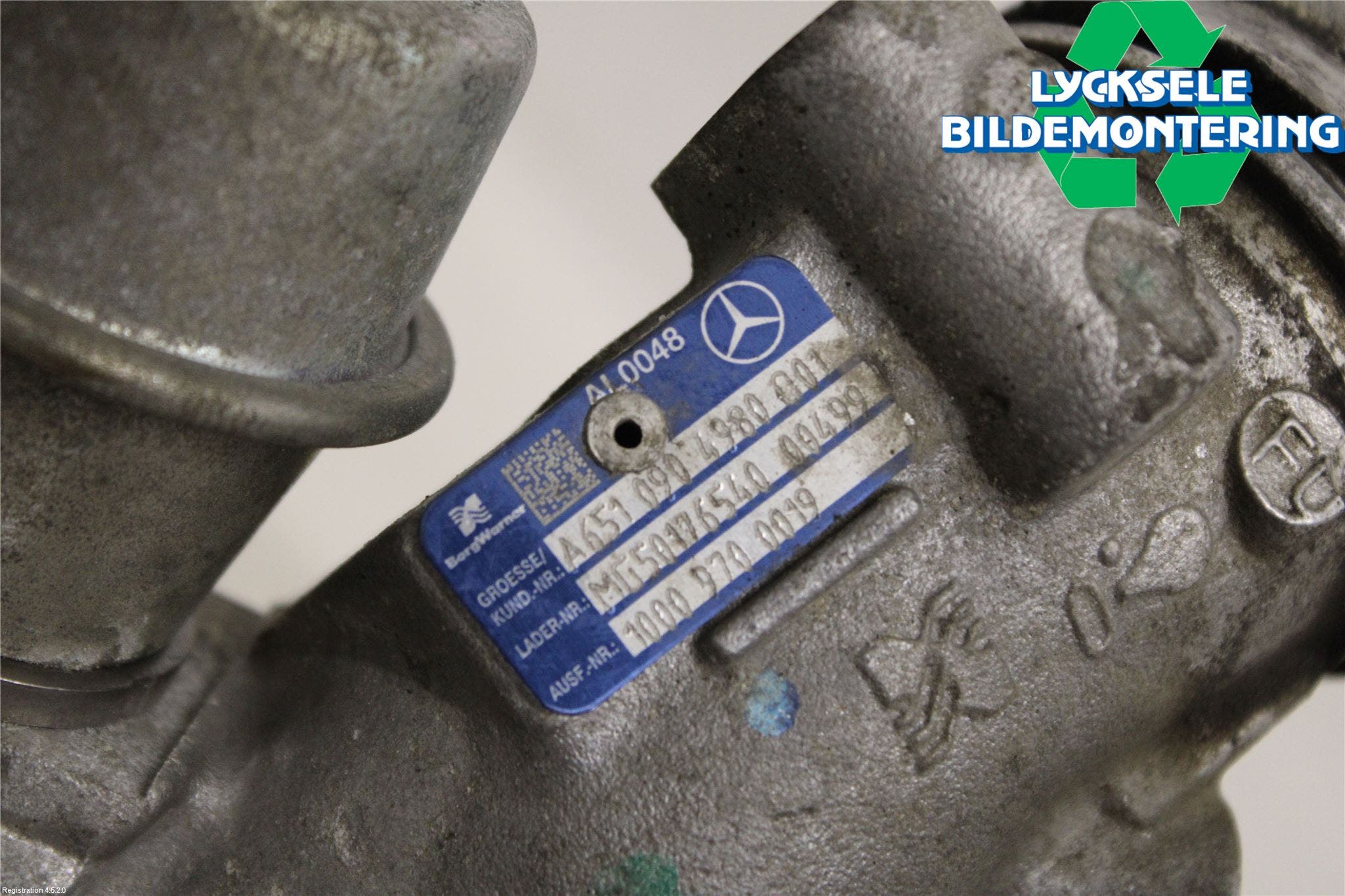 Mercedes-Benz MB C-KLASS (W204) 07-15 Turboaggregat