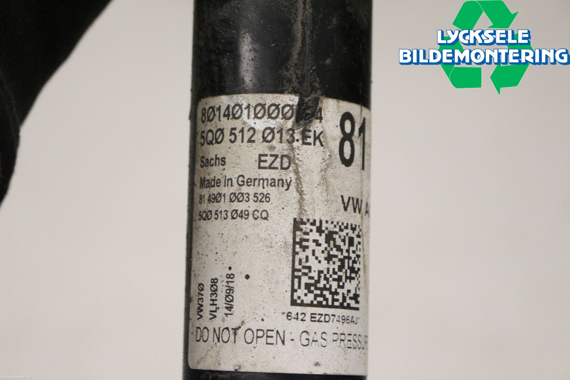 Volkswagen VW GOLF / E-GOLF VII 13-20 Stötdämpare Bak