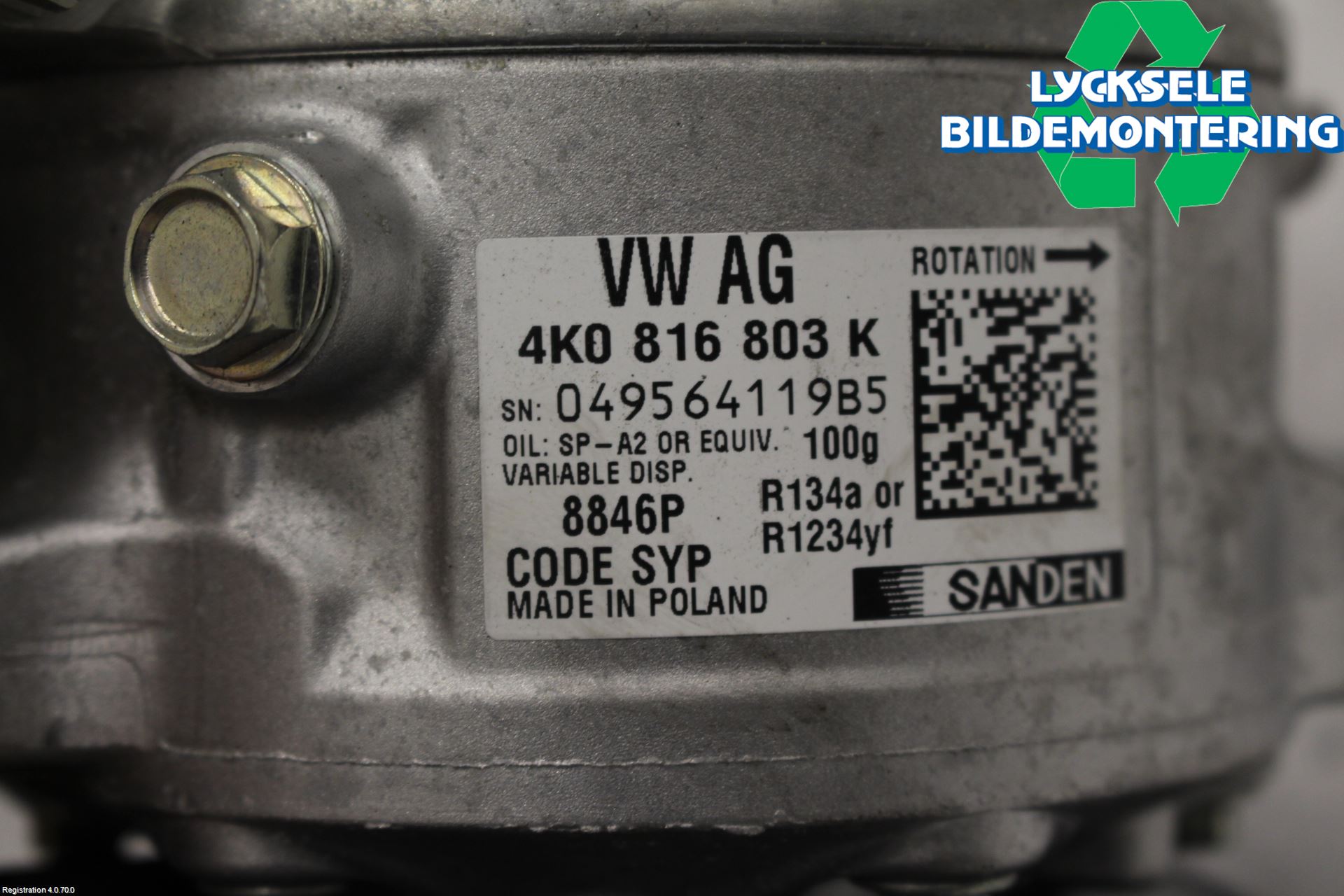 Audi A6 F2/C8 19- Ac Kompressor