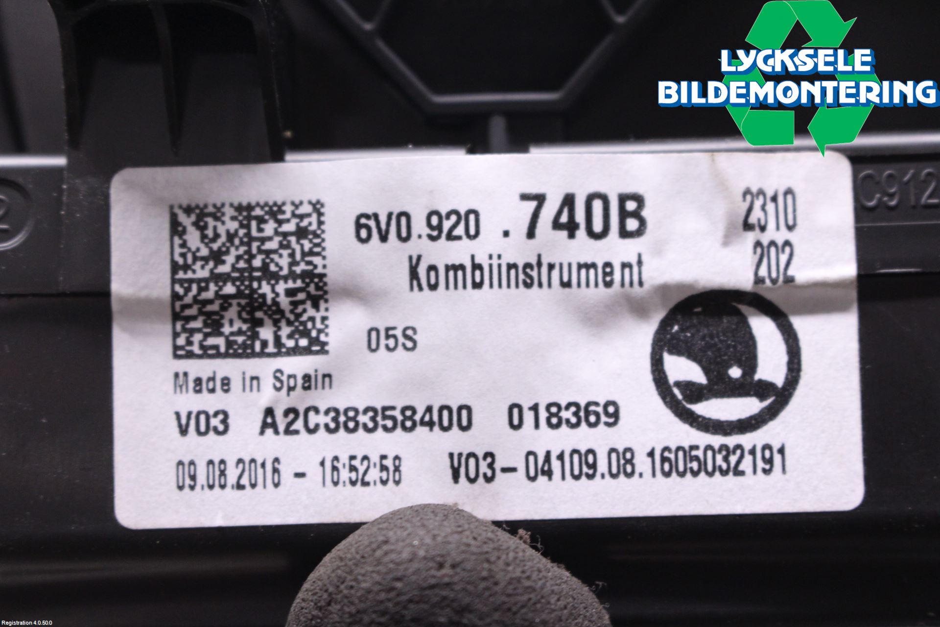 Skoda FABIA 15-21 Instrument Komb