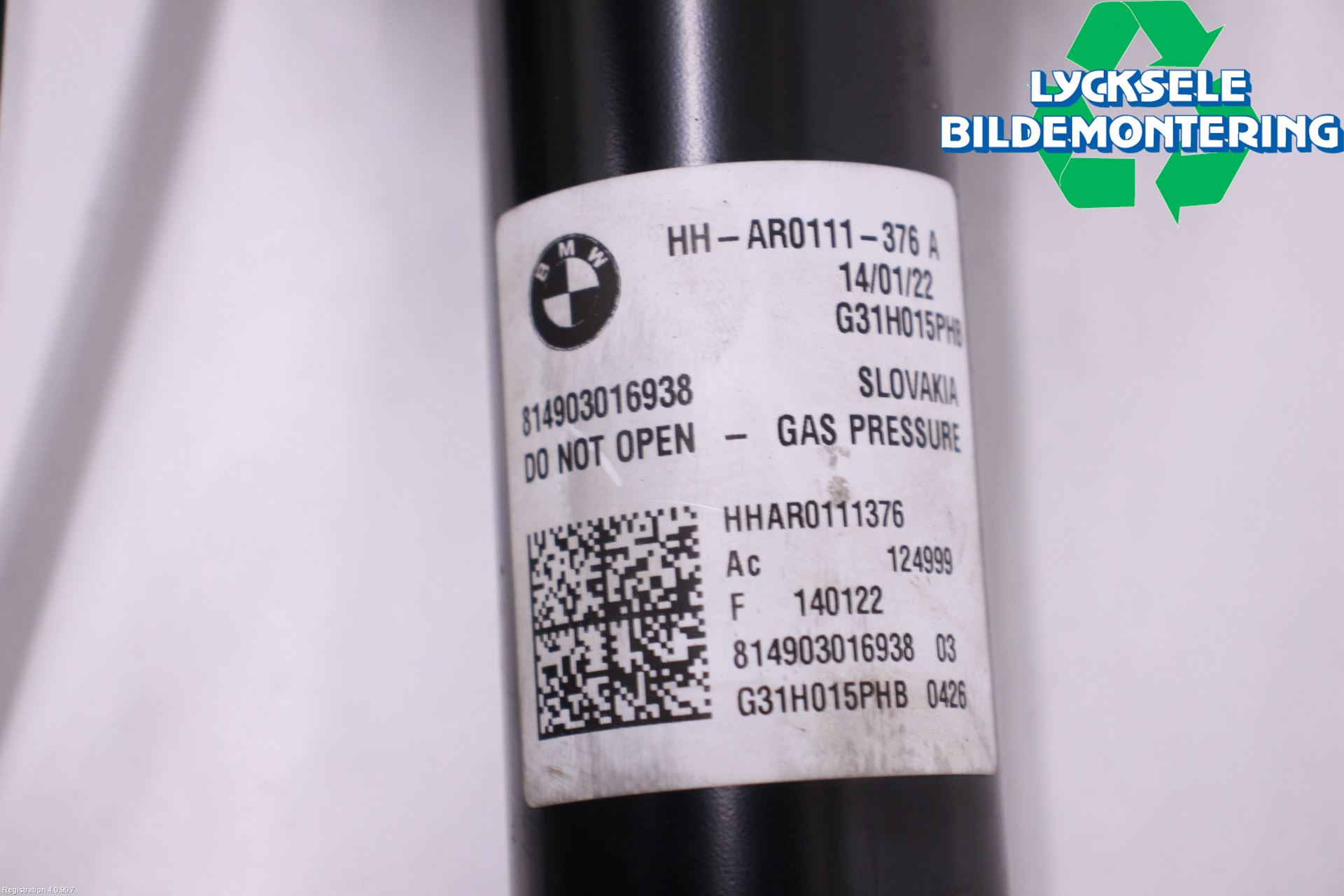 BMW 5 G30/G31/F90 17-23 Fjäderben Bak Vänster