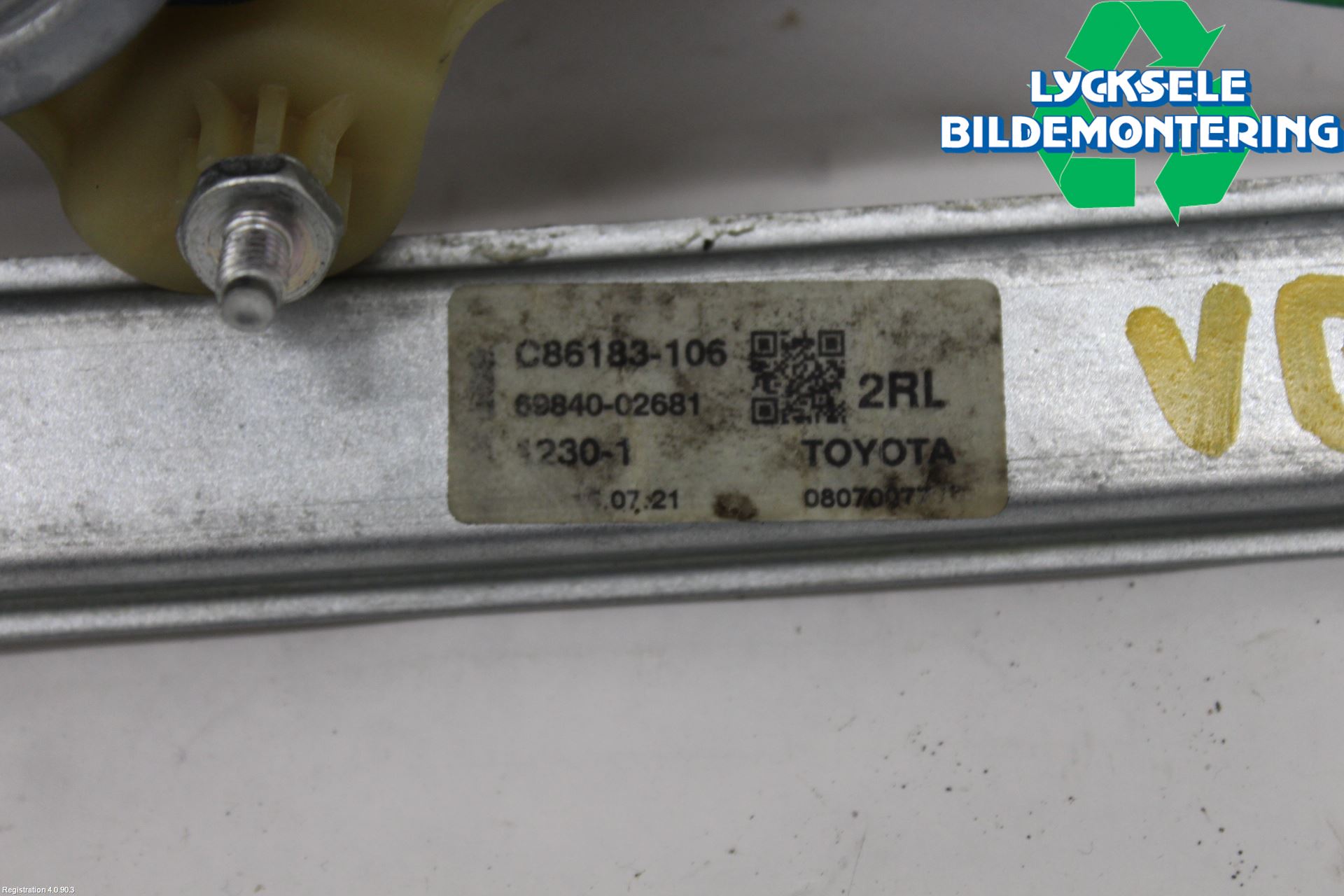 Toyota COROLLA 19- Fönsterhiss El Kompl