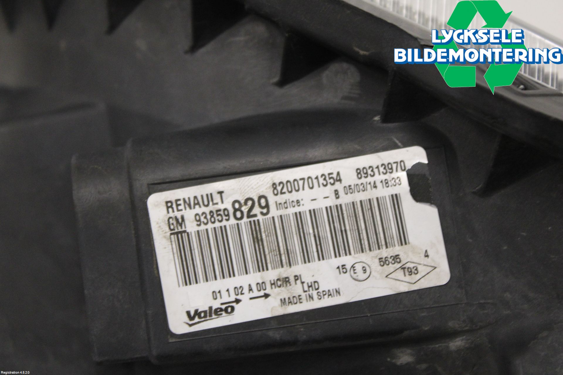 Renault TRAFIC   02-14 Strålkastare Vänster