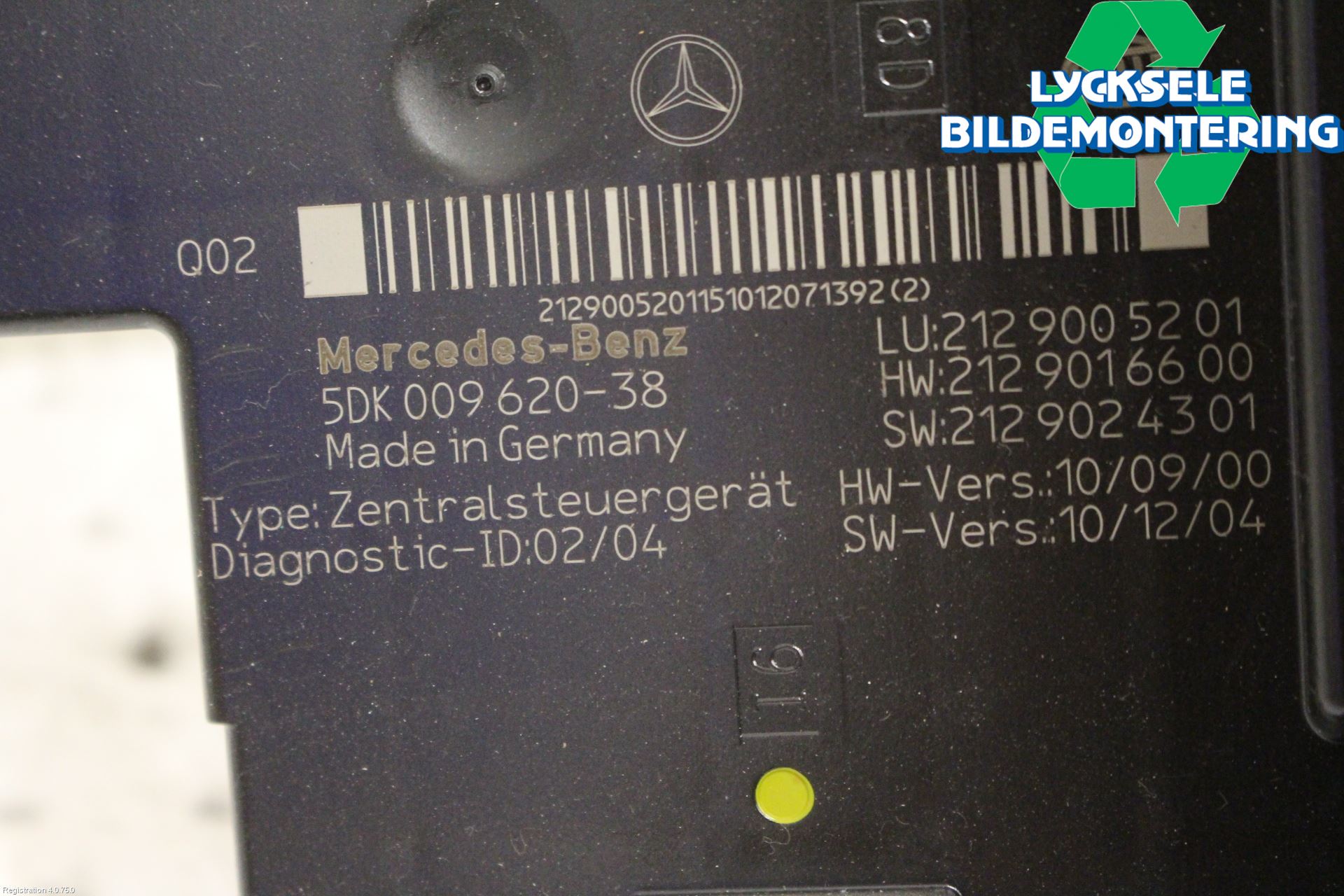 Mercedes-Benz MB E-KLASS (W212) 09-16 Säkringsdosa-Elcentral
