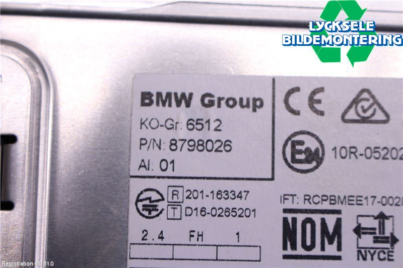 BMW X1 F48 15-22 Cd Radio - Multimediapanel