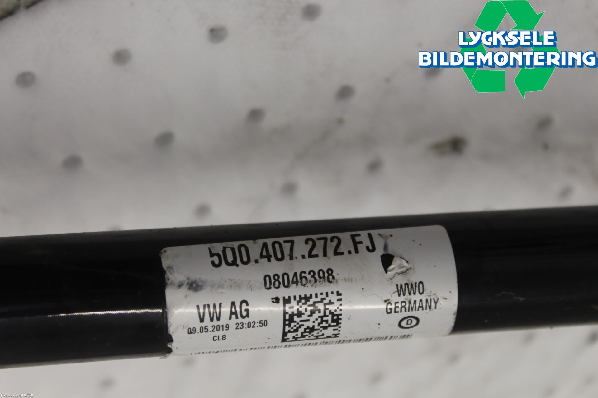 Audi A3/S3 8V 13-20 Drivaxel Fram Höger