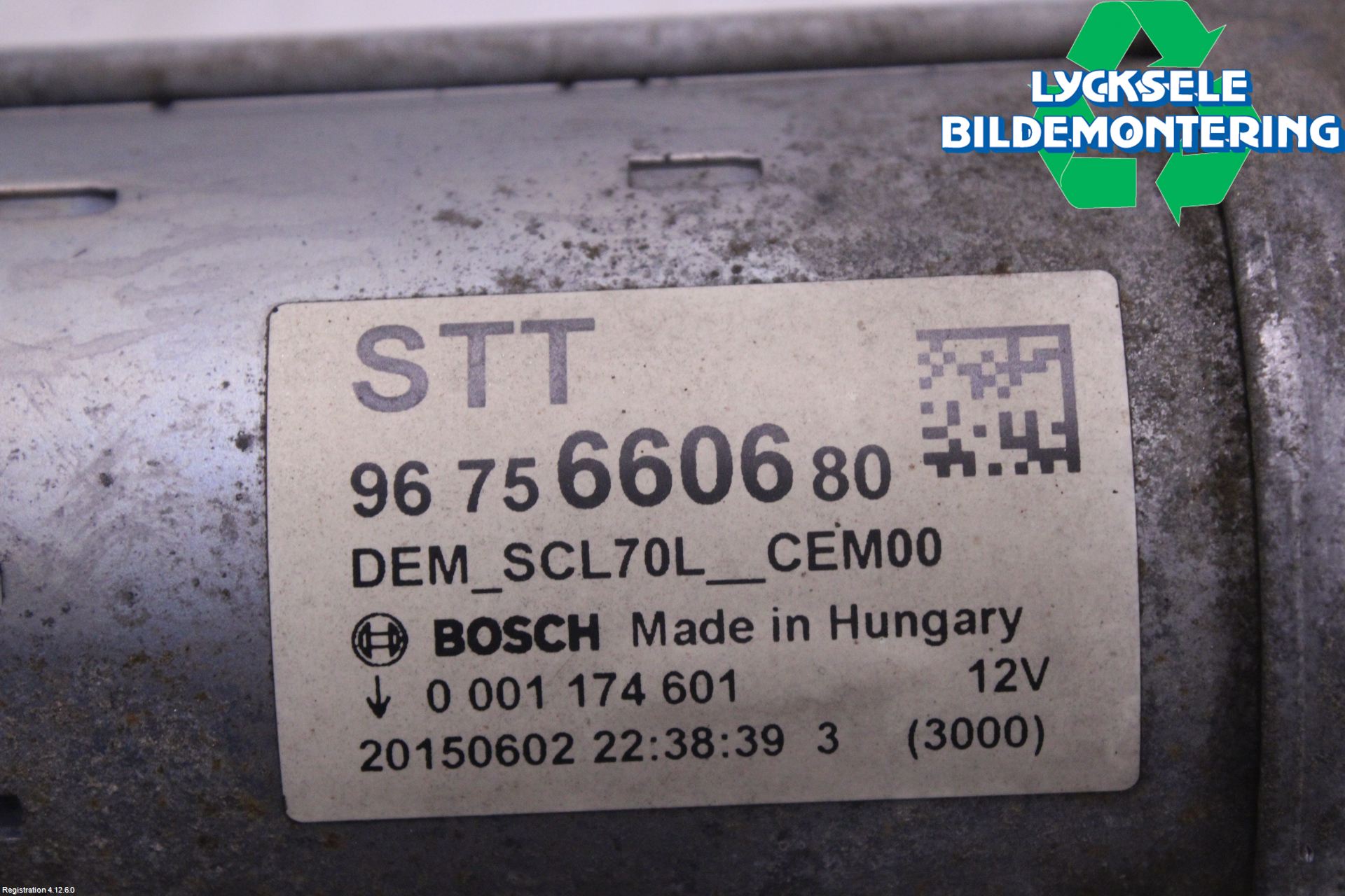 Peugeot PARTNER 16-18 Startmotor Diesel