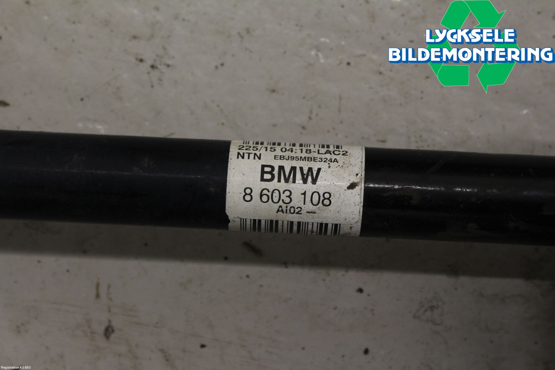 BMW 4 F36 Gran Coupé 14-20 Drivaxel Bak Höger