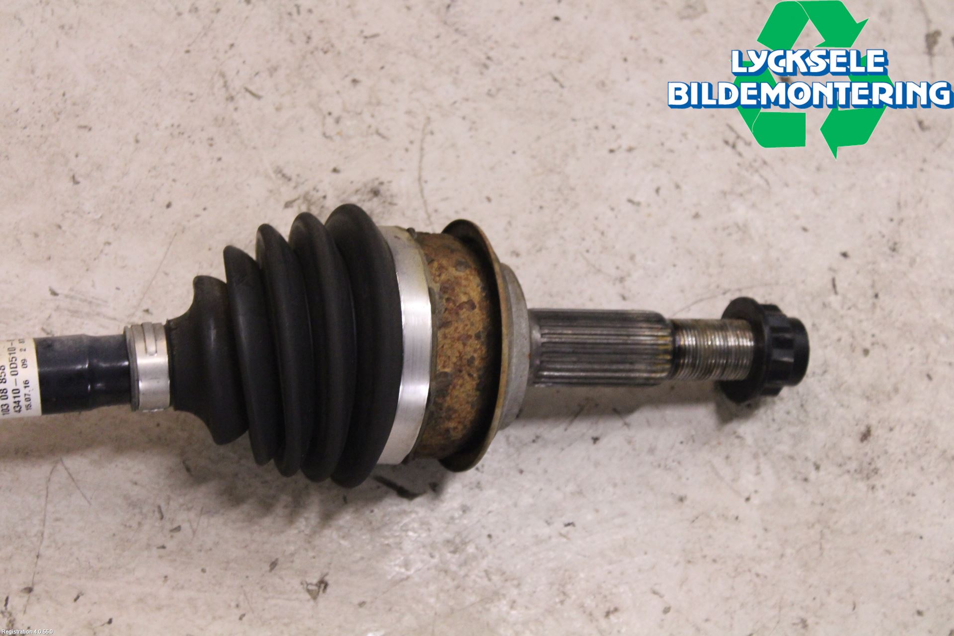 Toyota YARIS XP130 15-20 Drivaxel Fram Höger