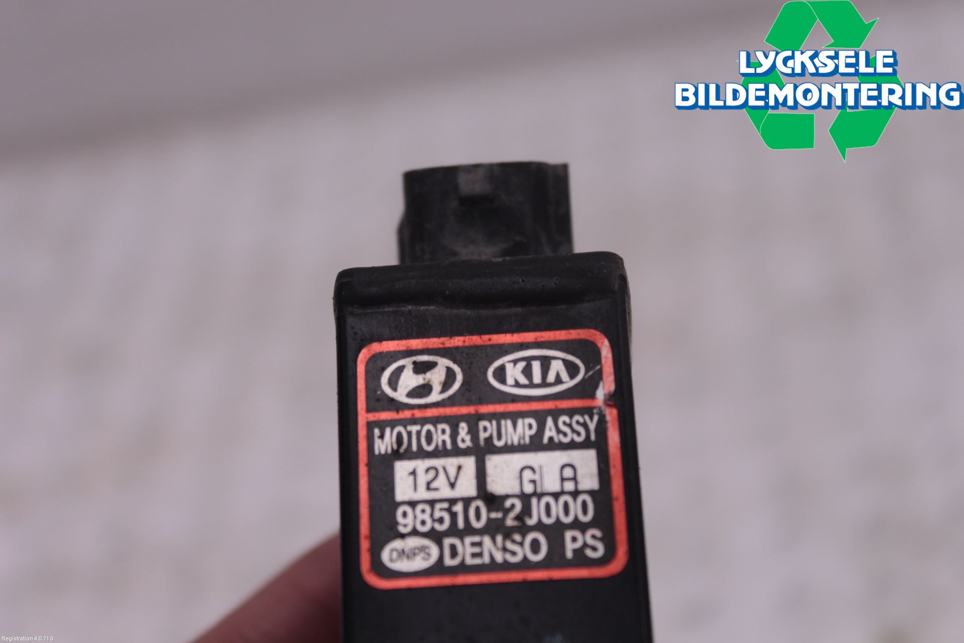 Hyundai i20 PB 09-14 Spolarpump Vindruta