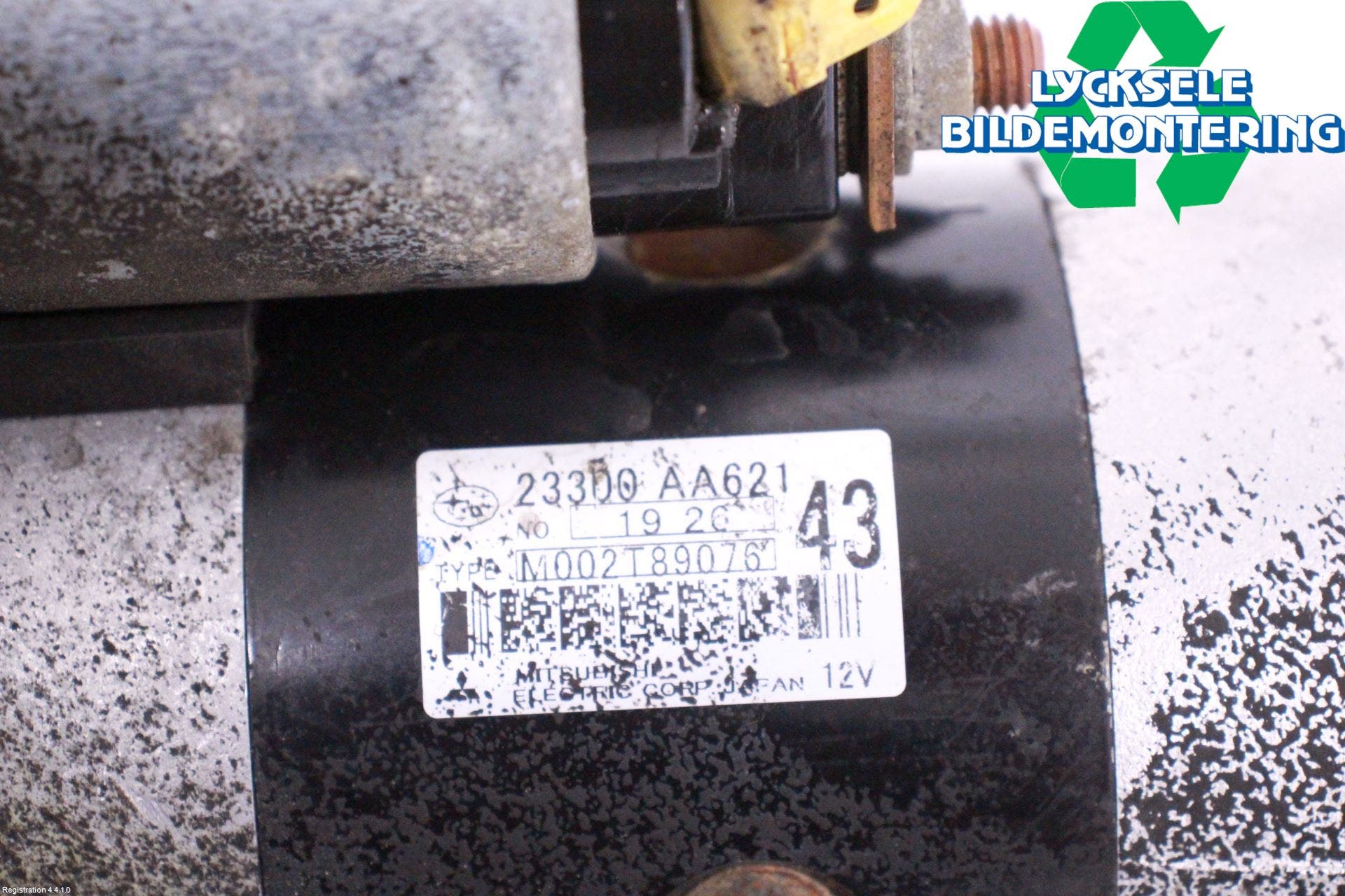 Subaru LEGACY 10-14 Startmotor Diesel