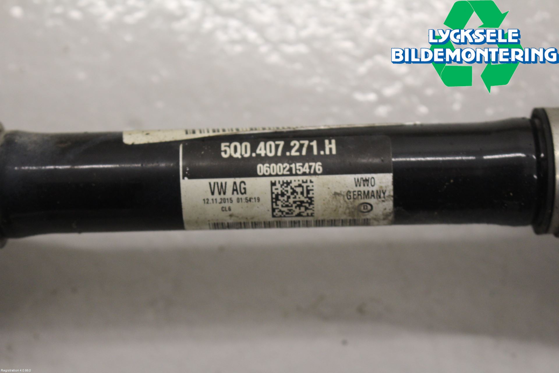 Volkswagen VW GOLF / E-GOLF VII 13-20 Drivaxel Fram Vänster