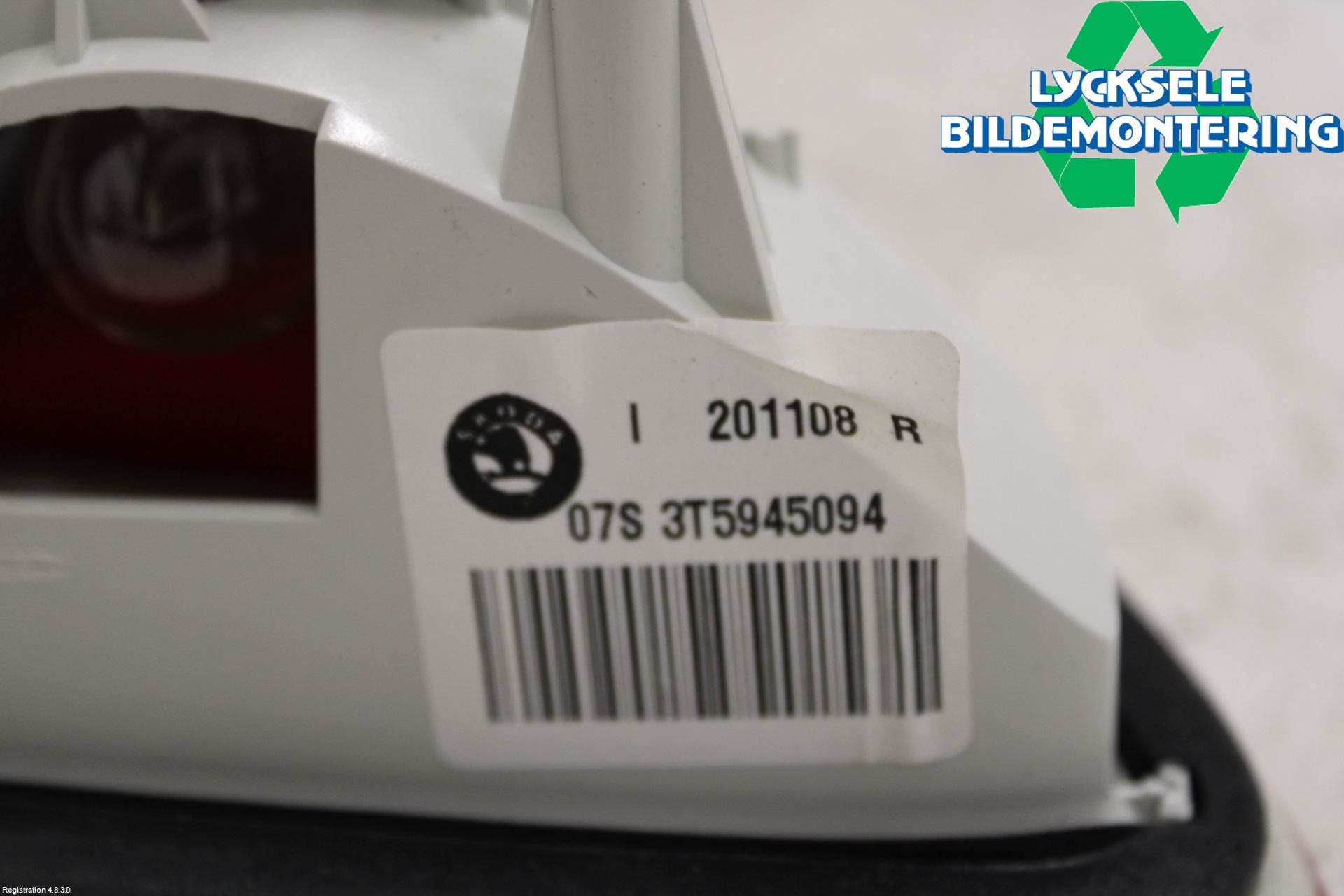 Skoda SUPERB 09-15 Bakljus Lucka Hö