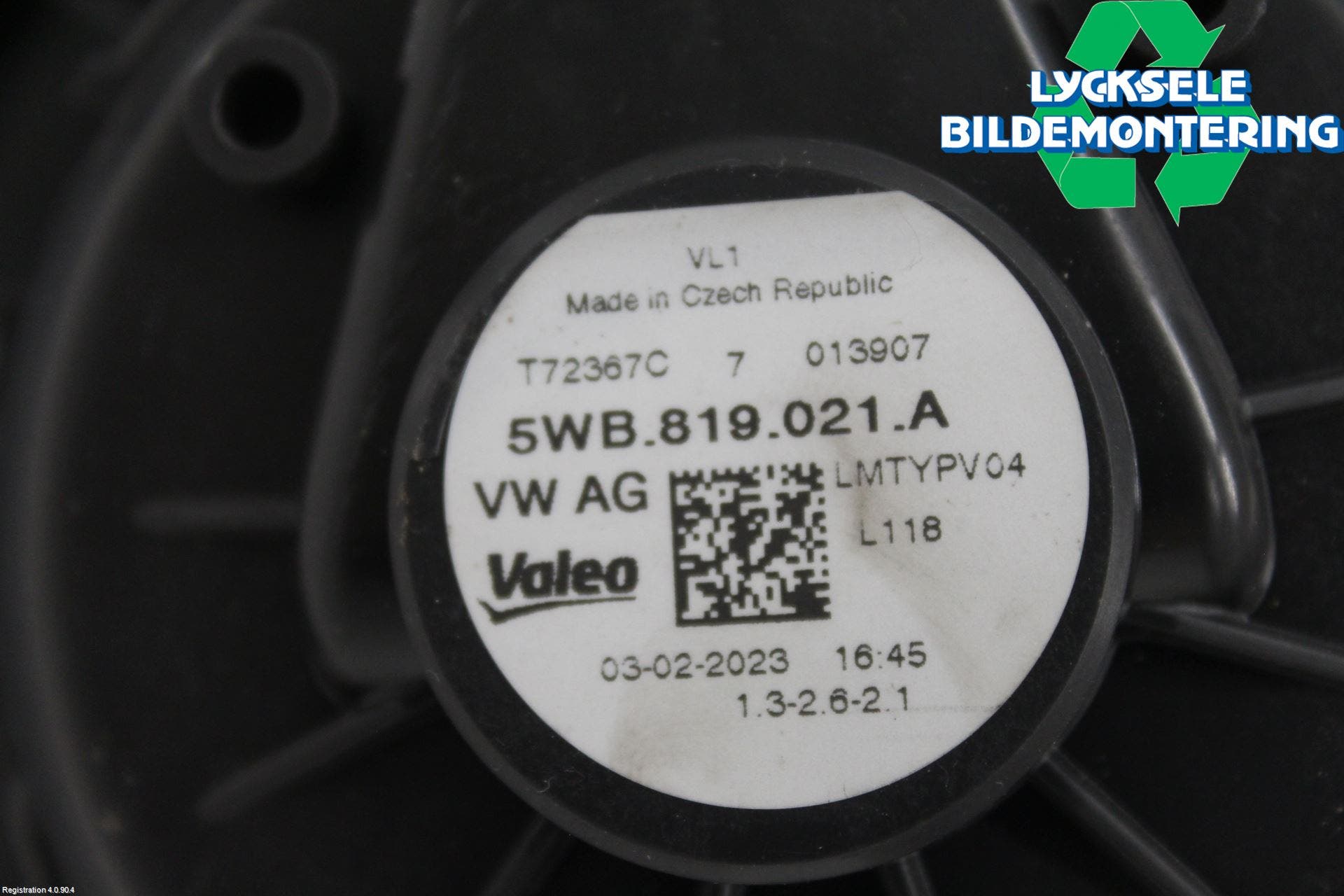 Volkswagen VW GOLF / E-GOLF VIII 20- Ac Värmefläkt