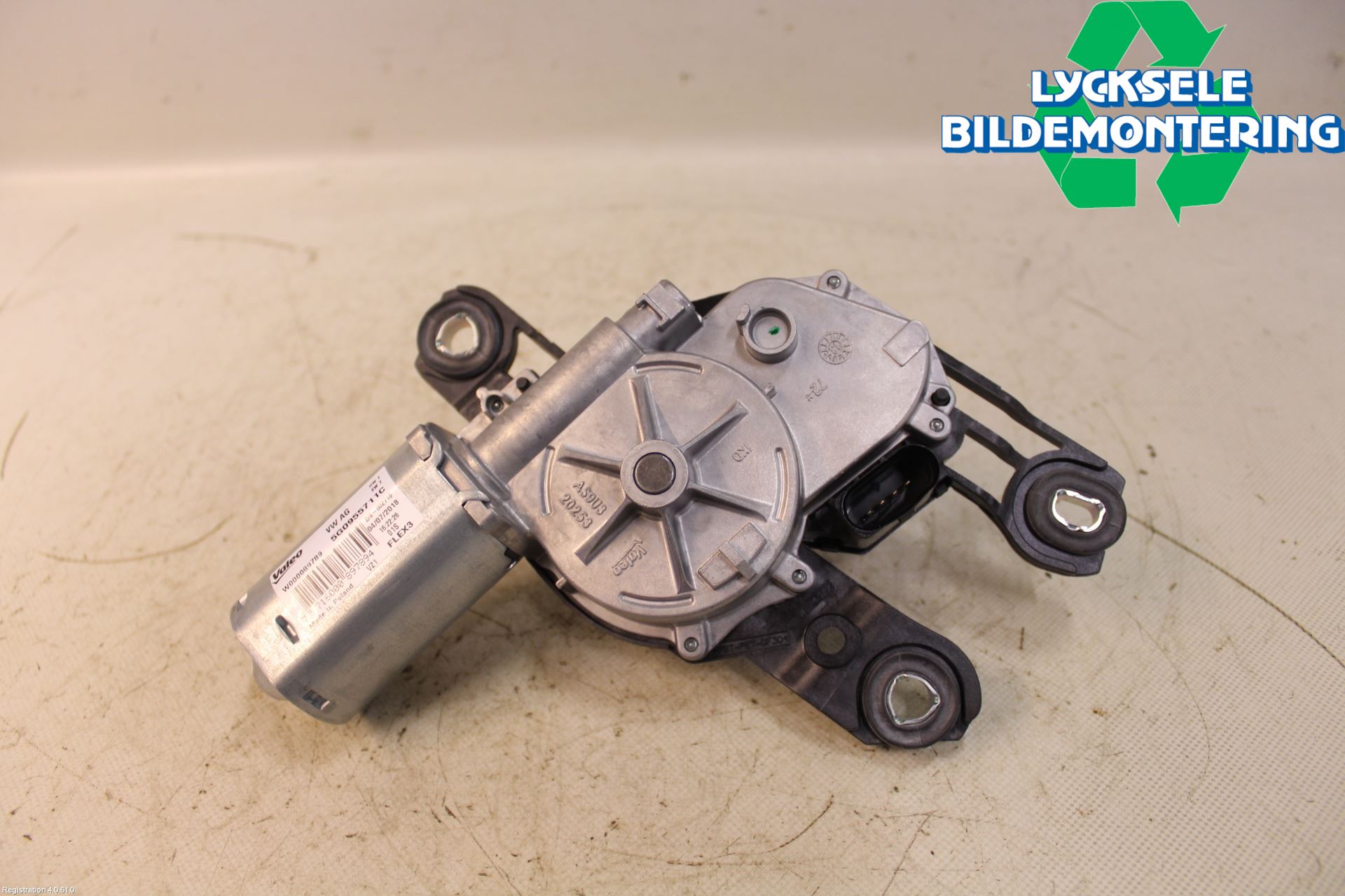 Volkswagen VW PASSAT 15-19 Torkarmotor Baklucka