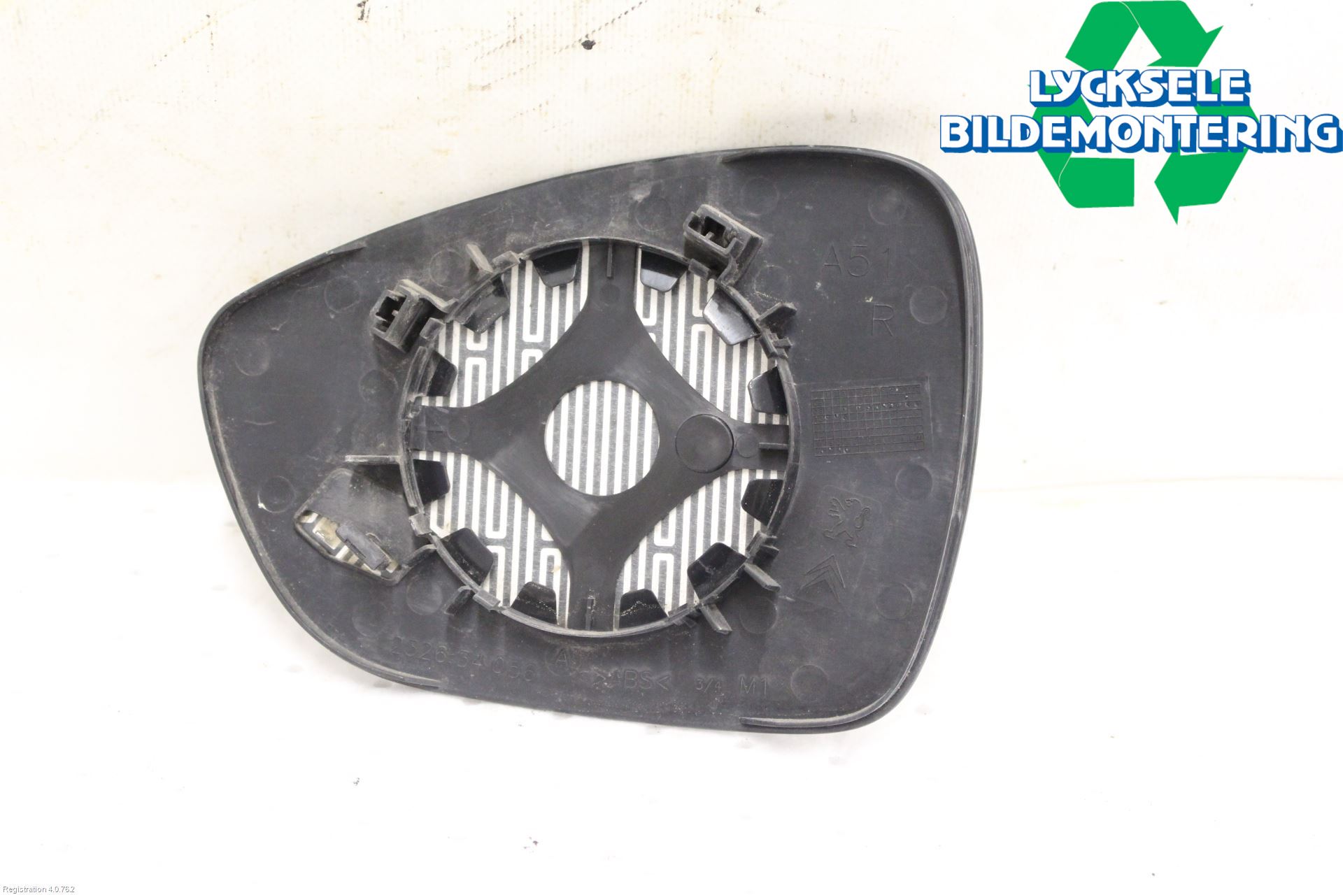 Citroen C5 08-17 Spegelglas Hö