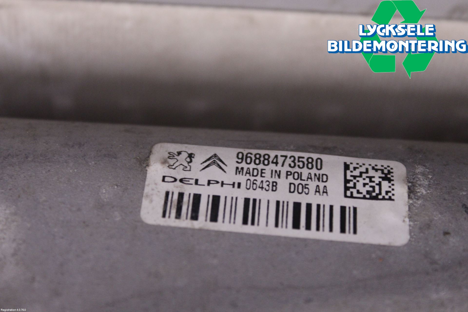 Peugeot 508 11-18 Laddluft-Intercooler Kyl