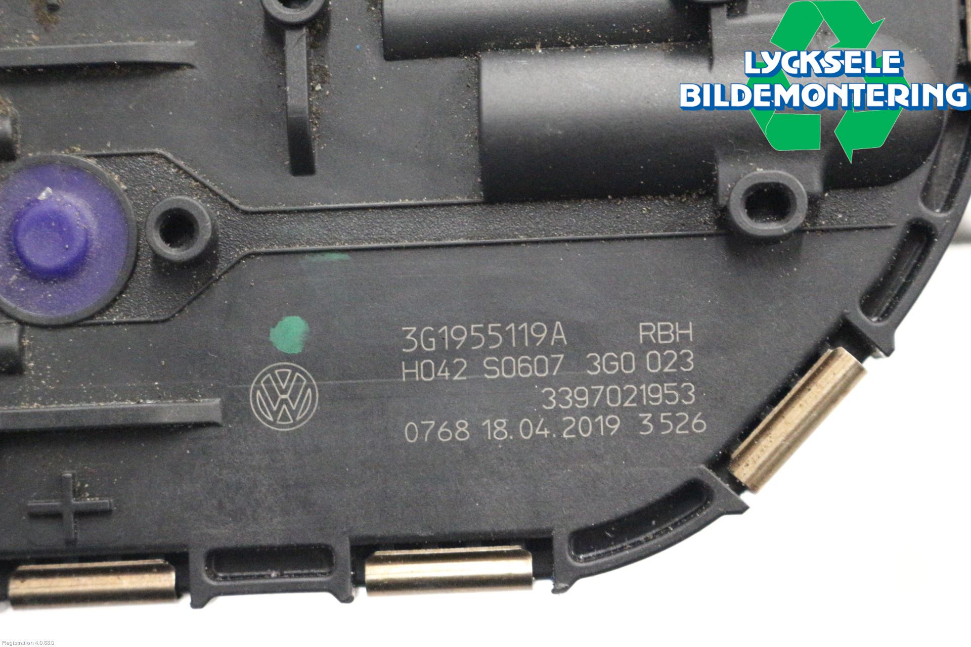 Volkswagen VW PASSAT 15-19 Torkarmotor Vindruta