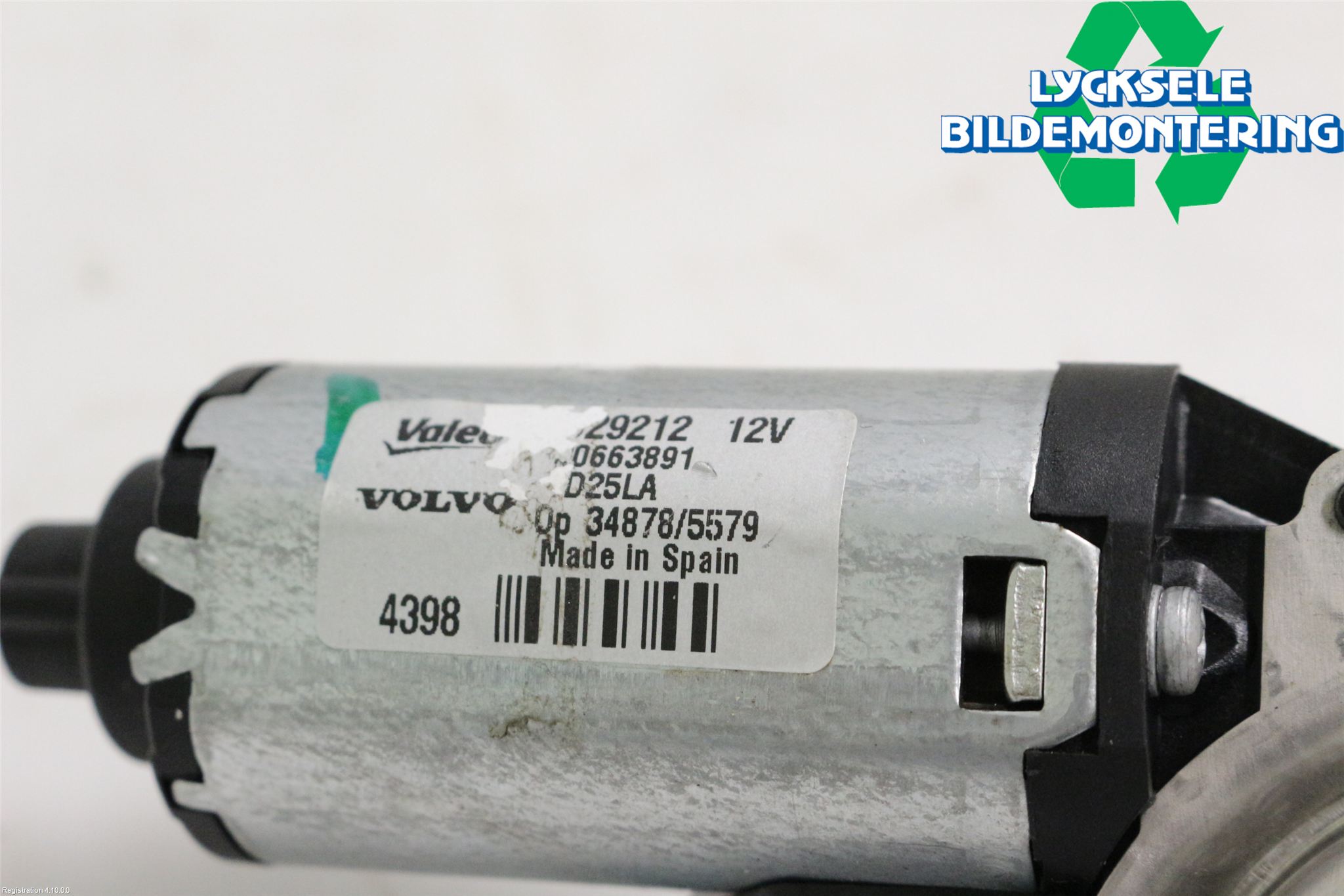 Volvo V70 08-13 Torkarmotor Baklucka