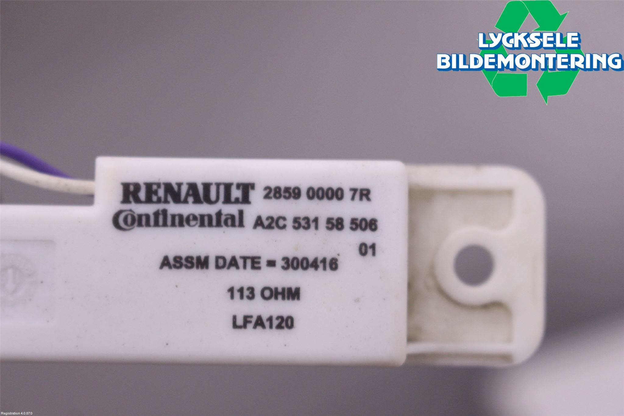 Renault CLIO IV 16-19 Antenn