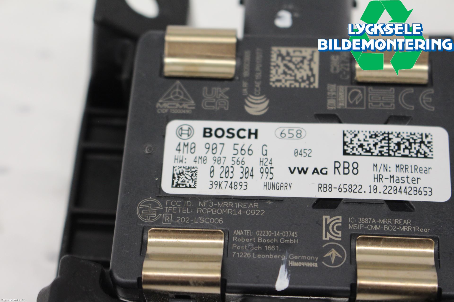 Audi A4/S4 B9 20- Sensor Aktivt Kollisionsskydd